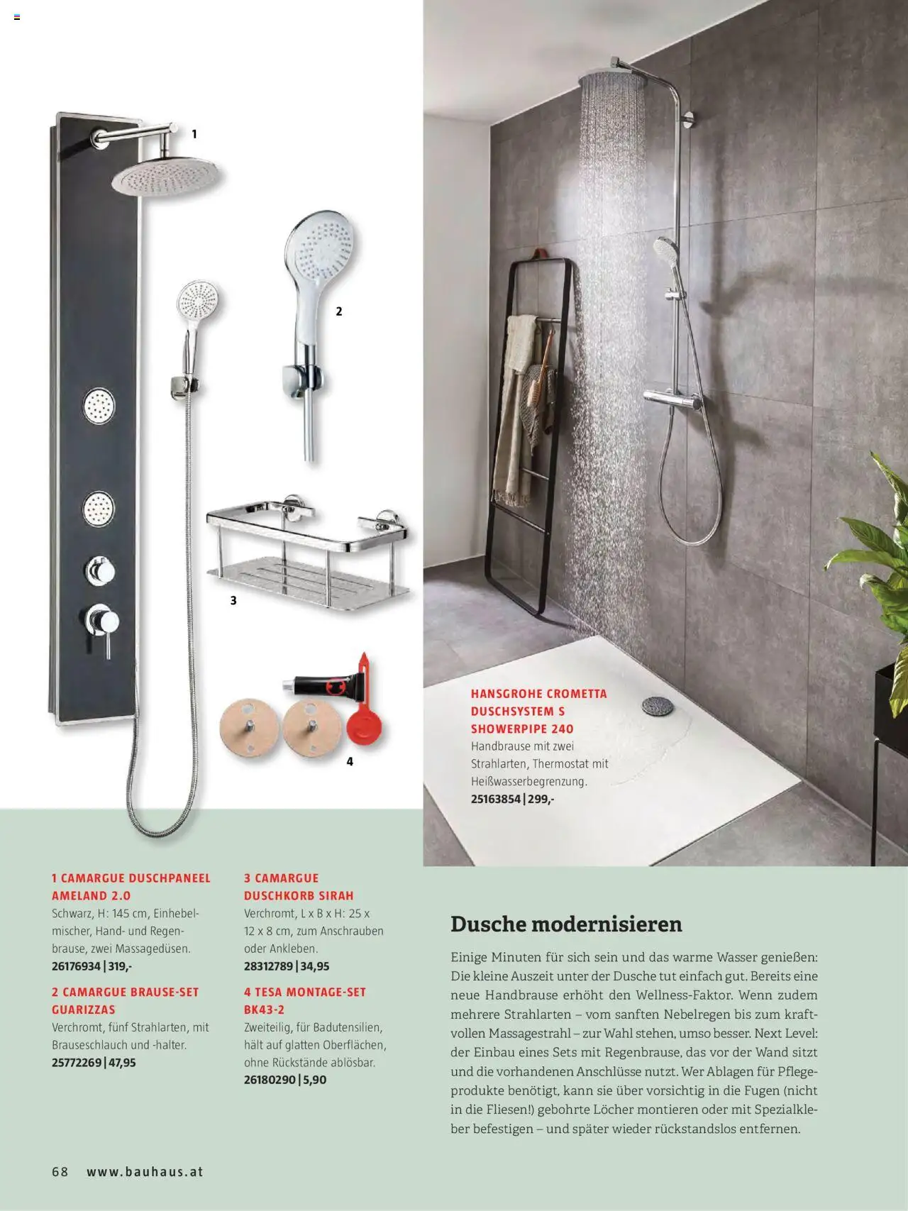 Bauhaus Passt! gültig ab 01.10.2025 | Seite: 68 | Produkte: Wasser, Dusche