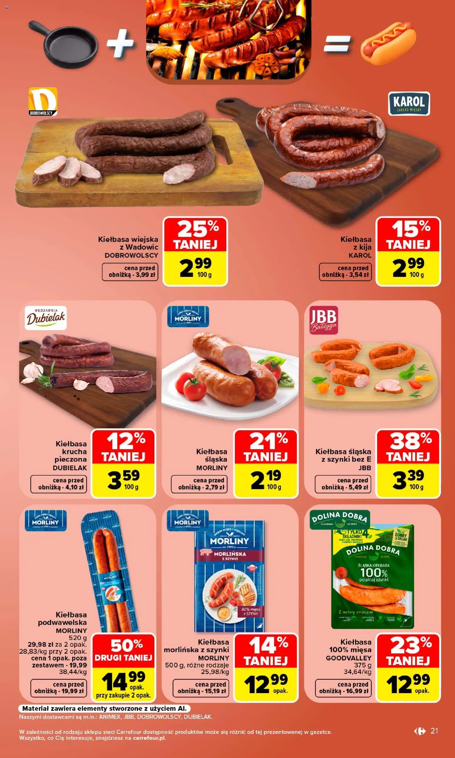 Carrefour gazetka od 14.09.2026 | Strona: 23 | Produkty: Kiełbasa, Kiełbasa śląska