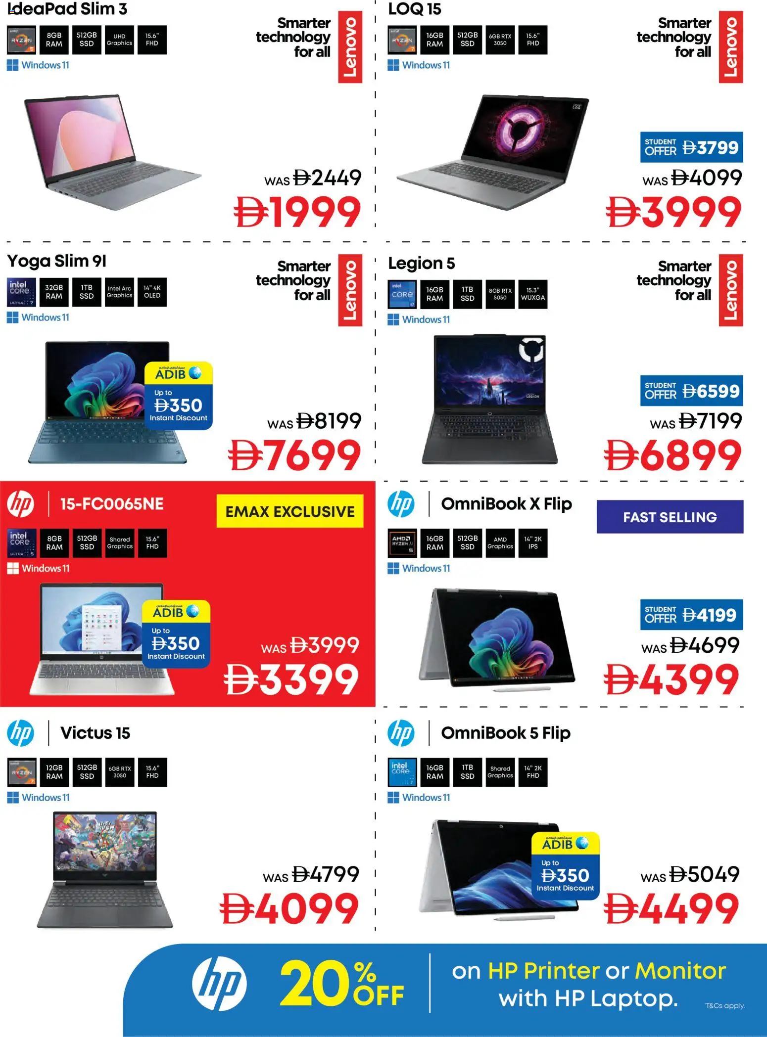 {H1} | Page: 10 | Products: Printer, Monitor