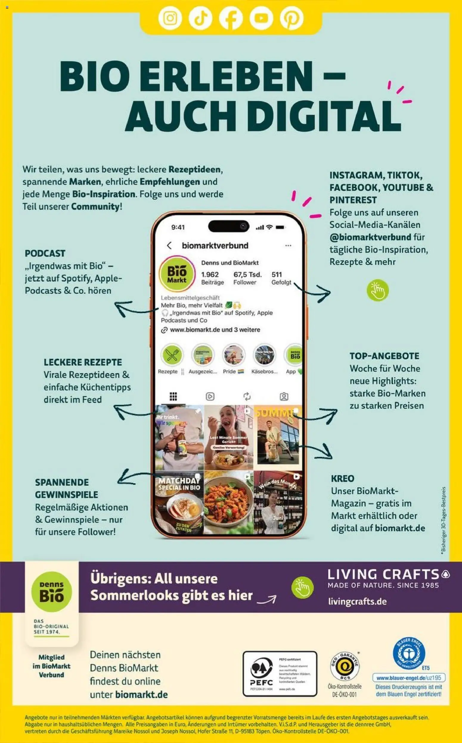 Denns BioMarkt Angebote – gültig ab 15.07.2026 | Seite: 16 | Produkte: Apple, Magazin, Wein