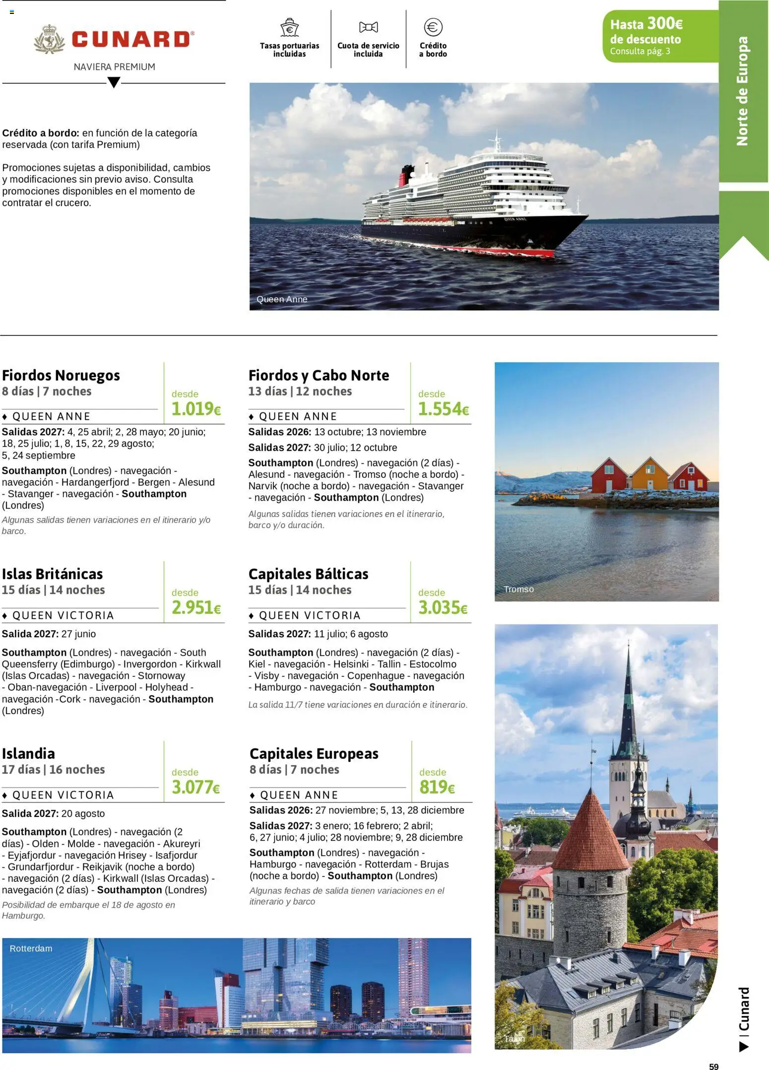 Viajes El Corte Inglés Crucero fantástico │ válido desde el 14/09/2026 | Página: 59 | Productos: Navegación