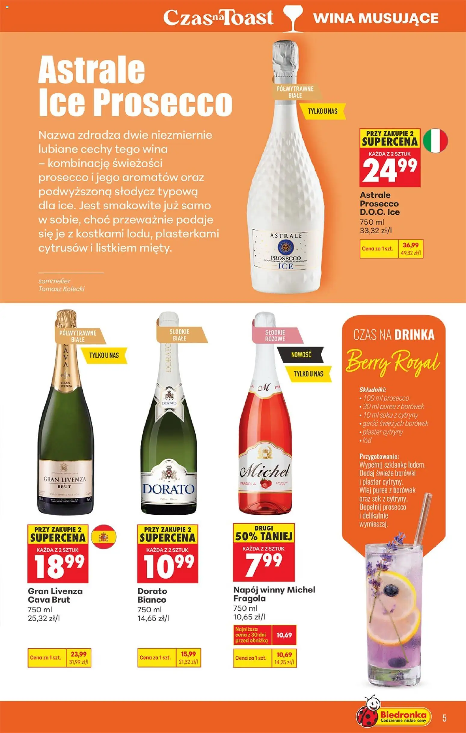 Biedronka gazetka - Czas na toast od 18.05.2026 | Strona: 5