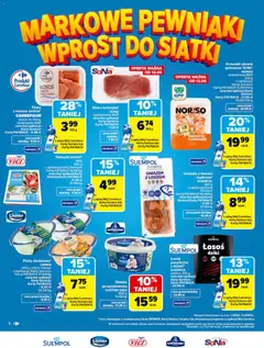 Pogląd oferty "Carrefour gazetka" - ważna od 11.05.2026 | Strona: 6 | Produkty: Krewetki obrane, Śledź, Surimi, Łosoś