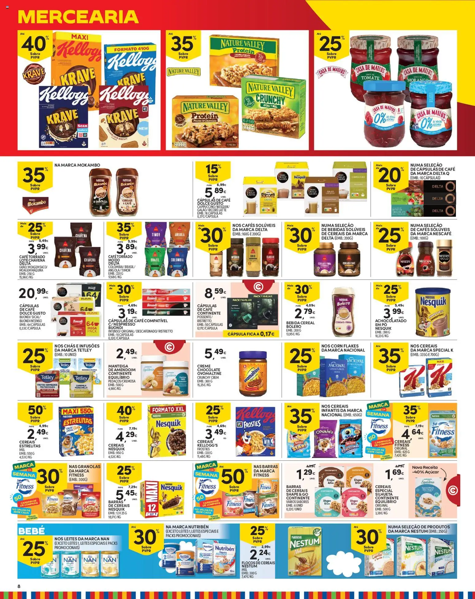 Continente Madeira │ válido de 15/09/2026 | Página: 8 | Produtos: Delta q, Pó, Café, Chocolate