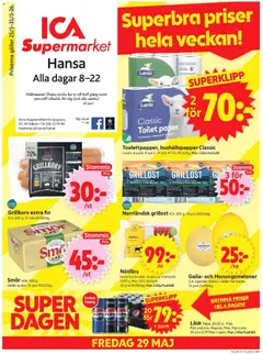 ICA Supermarket - Malmö - Förhandsvisning av reklamblad från butik ICA Supermarket aktuell från 25.05.2026