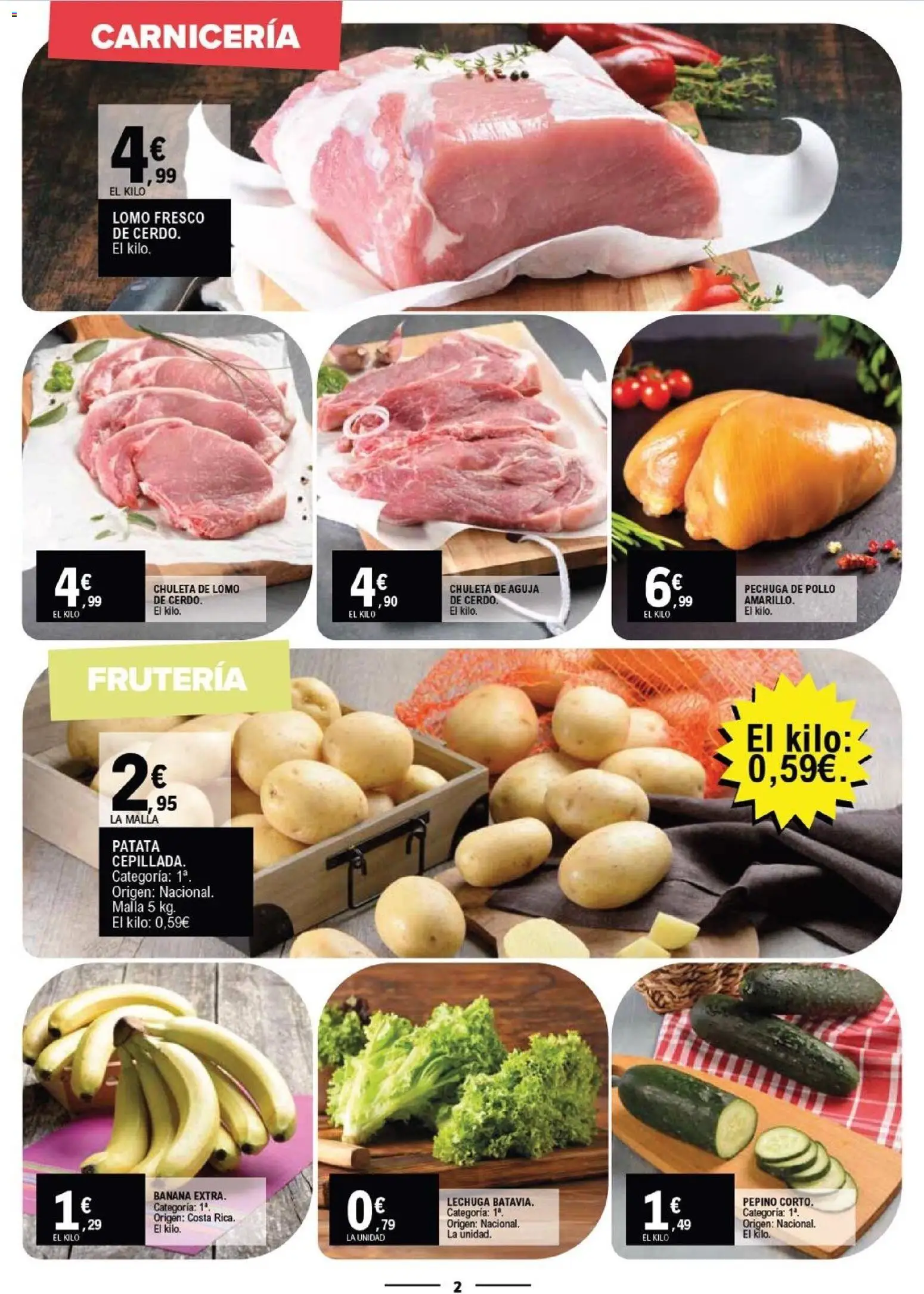 E.Leclerc Vitoria │ válido desde el 19/08/2026 | Página: 2 | Productos: Pepino, Lomo, Pollo