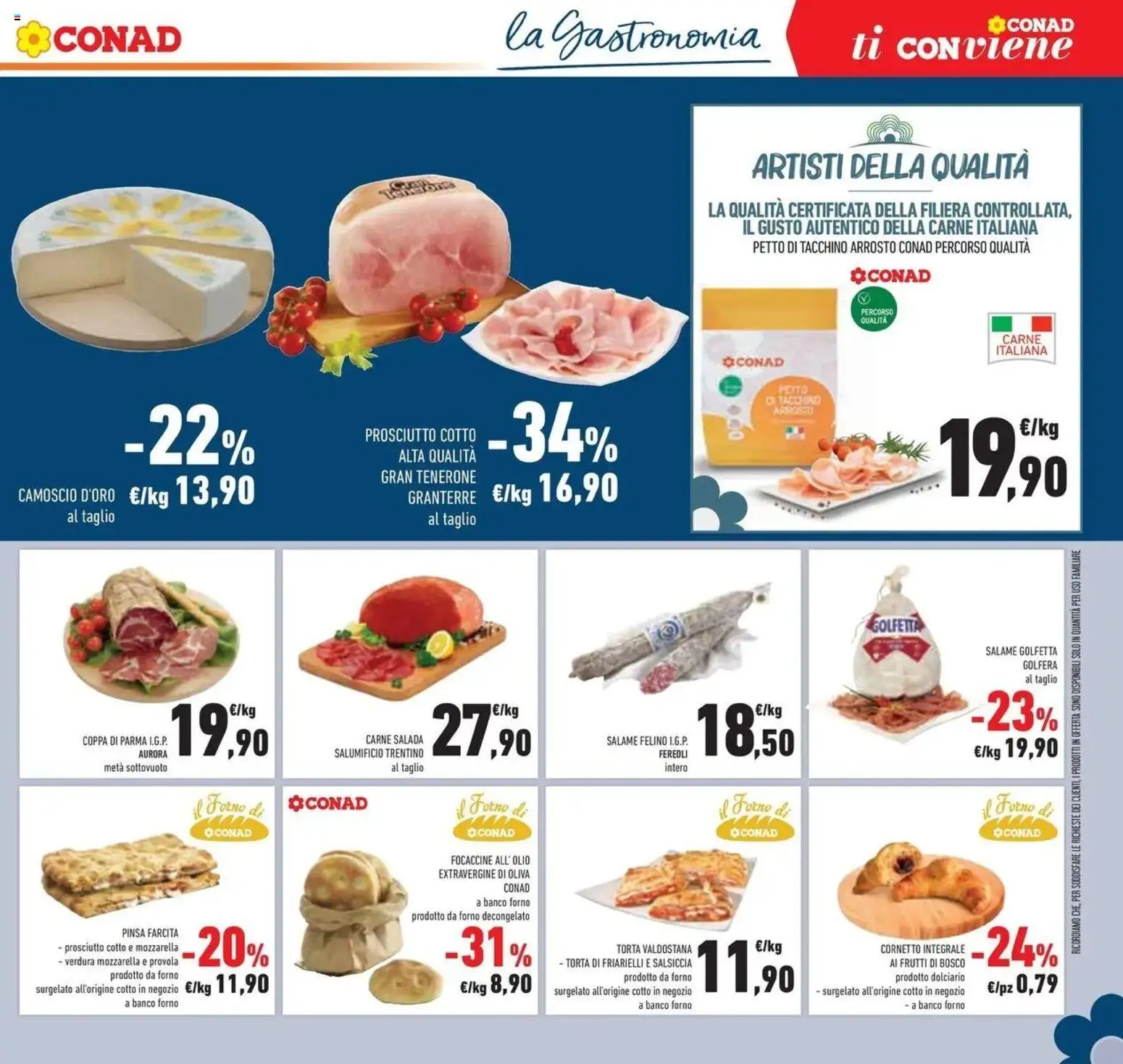 Volantino Conad dal 09/09/2026 > Anteprima | Pagina: 29 | Prodotti: Prosciutto, Salsiccia, Torta, Friarielli