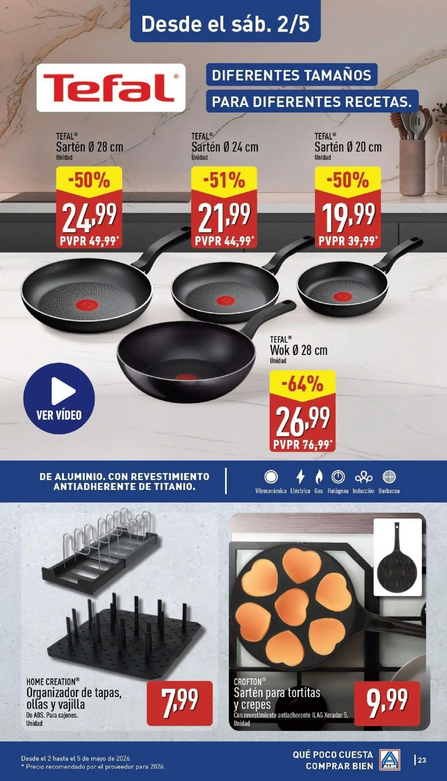 Aldi folleto Península │ válido desde el 27.04.2026 | Página: 23 | Productos: Pan, Organizador, Βρεφικό κρεβάτι, Barbacoa