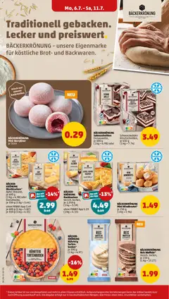 BÄCKERKRÖNUNG Reis Waffeln* Joghurtgeschmack, 3x3 Stück ab 06.07.2026 gültig | Seite: 14 | Produkte: Käse, Eier, Äpfel, Kuchen