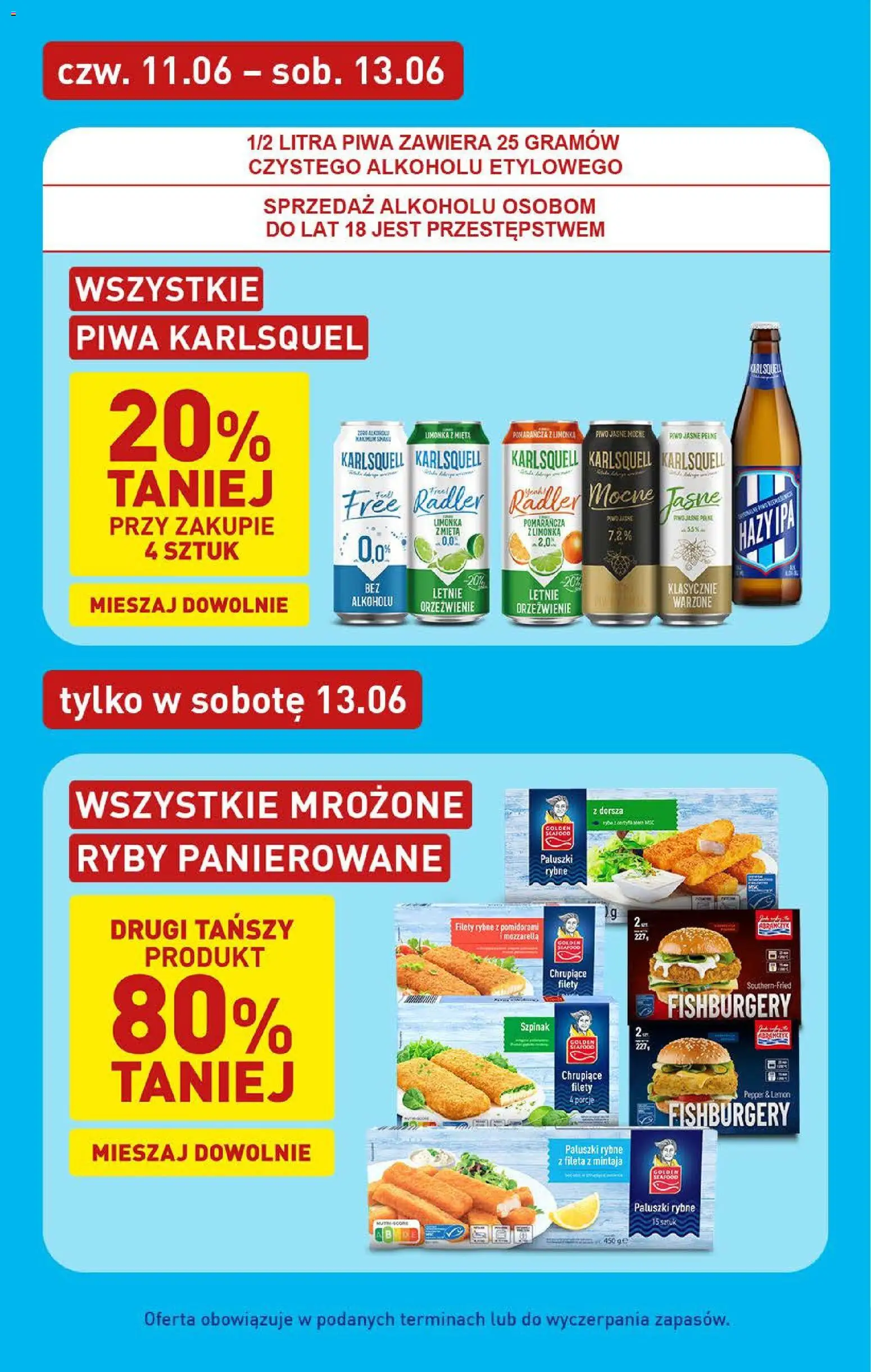 Aldi gazetka od 08.06.2026 | Strona: 36 | Produkty: Limonka, Paluszki rybne, Szpinak, Paluszki
