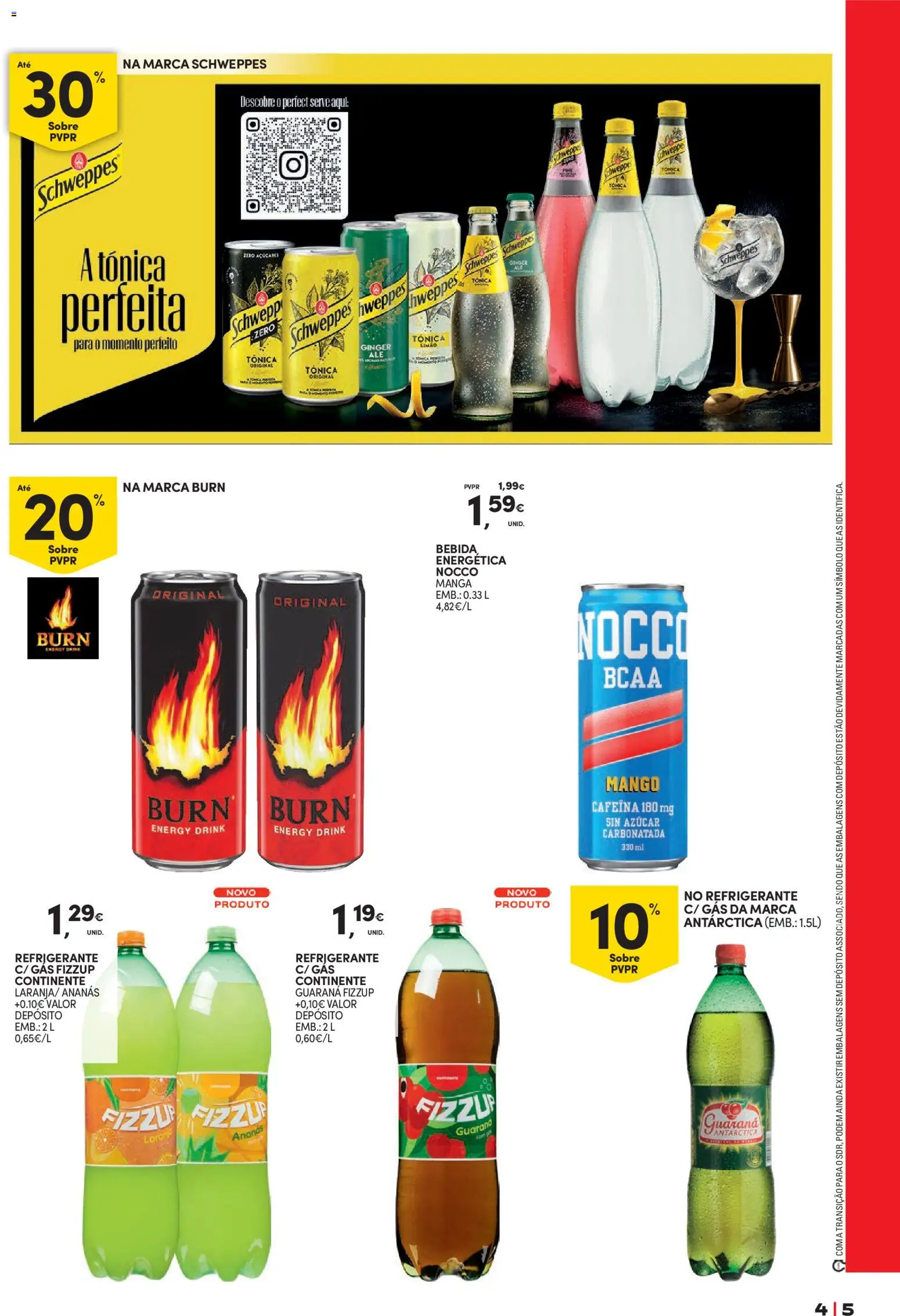 Continente Bebidas Refrescantes e Gelados │ válido de 23/06/2026 | Página: 5 | Produtos: Refrigerante, Bebida