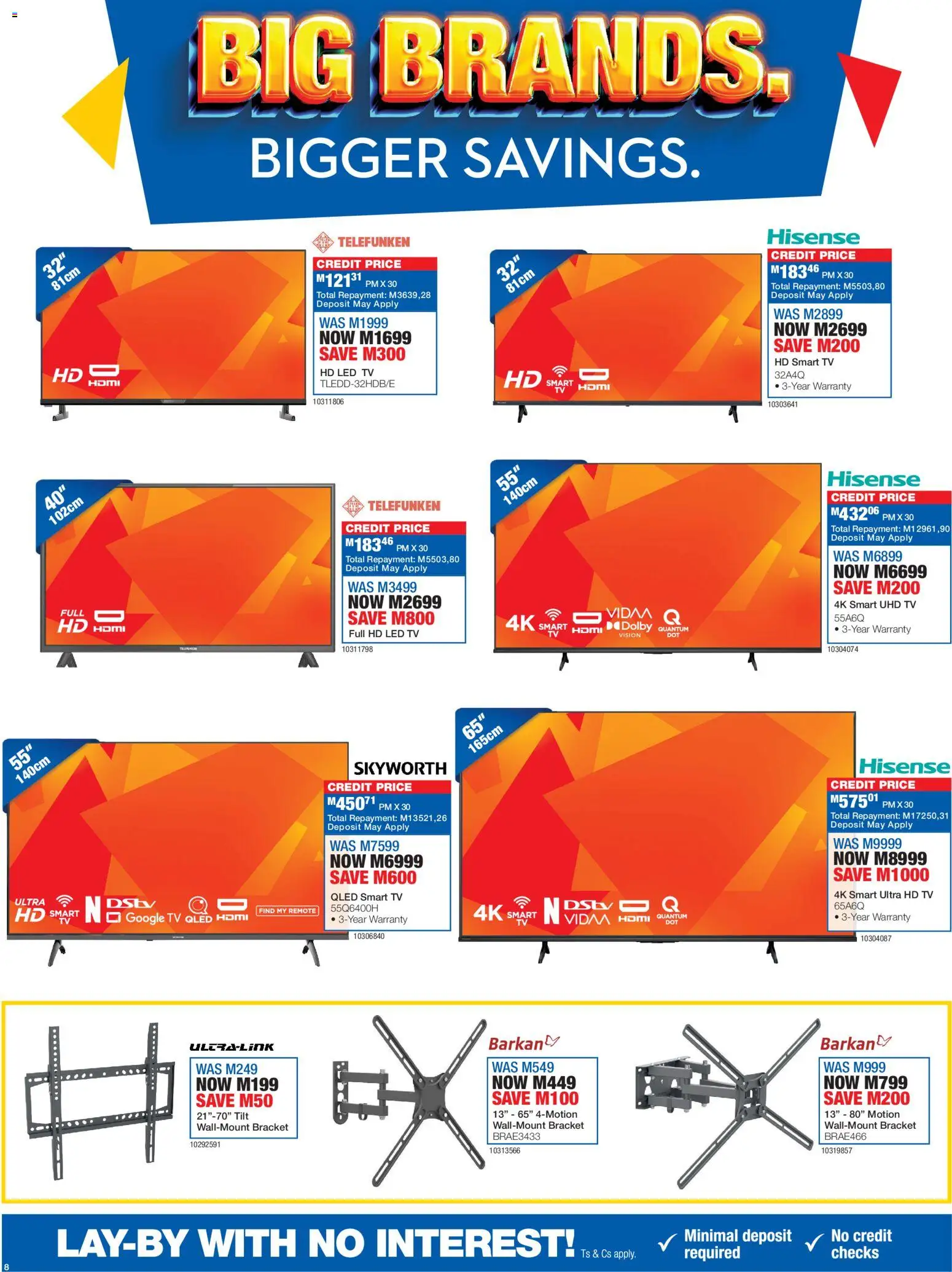 New OK Furniture catalogue – valid from 16.03.2026 | Page: 8 | Products: TV, Remote