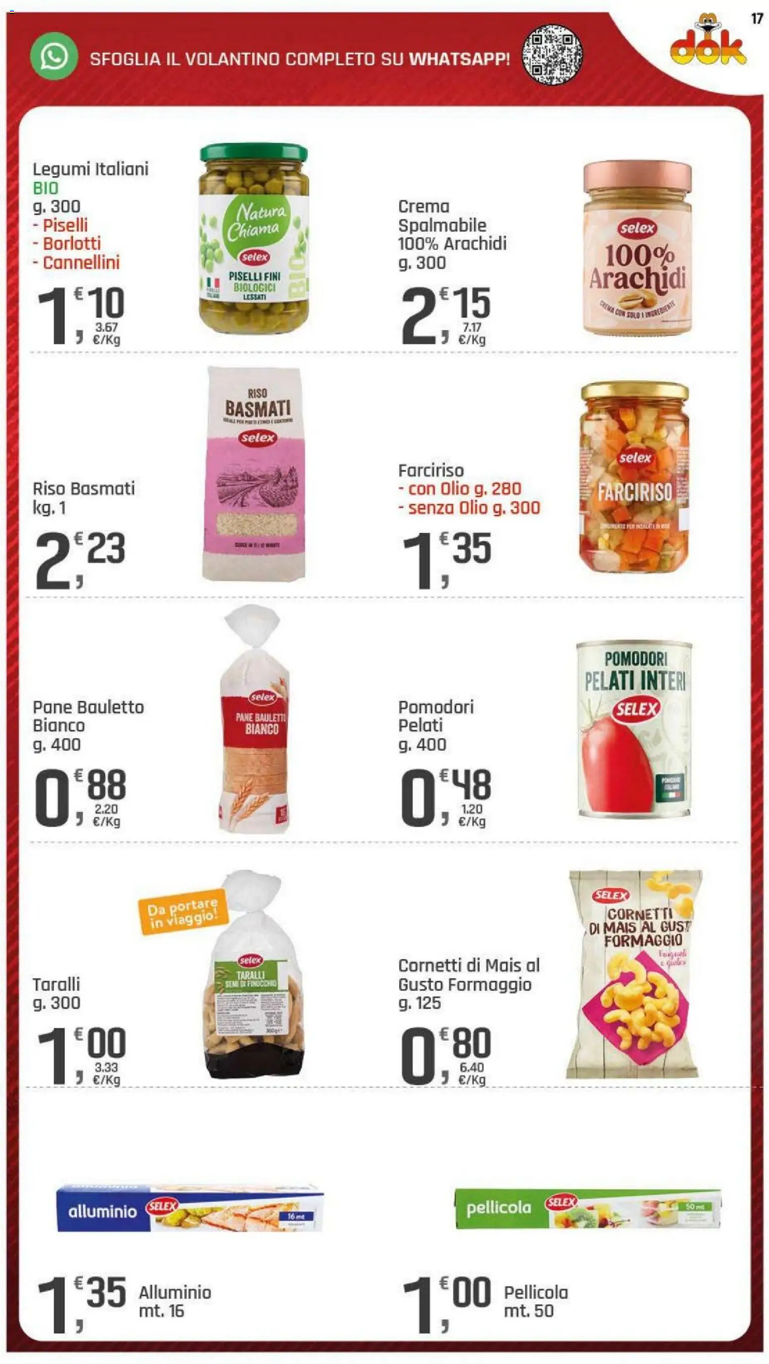 Volantino DOK del 30/07/2026 | Pagina: 21 | Prodotti: Riso Basmati, Pomodori, Pellicola, Alluminio