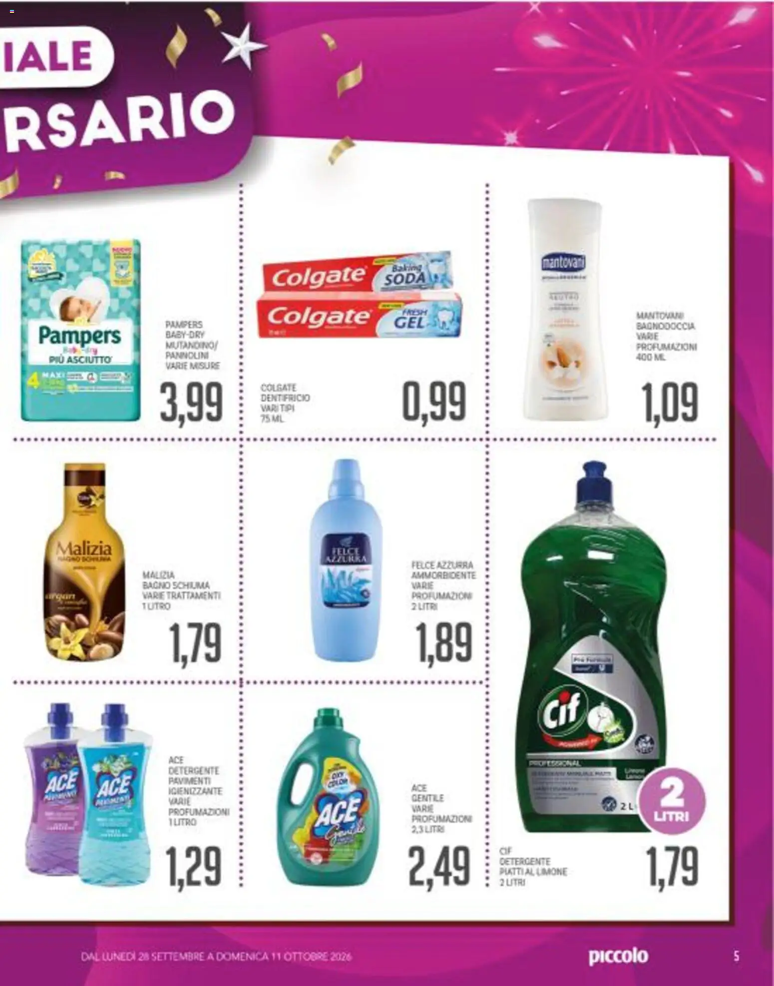 Volantino Piccolo del 28/09/2026 | Pagina: 5
