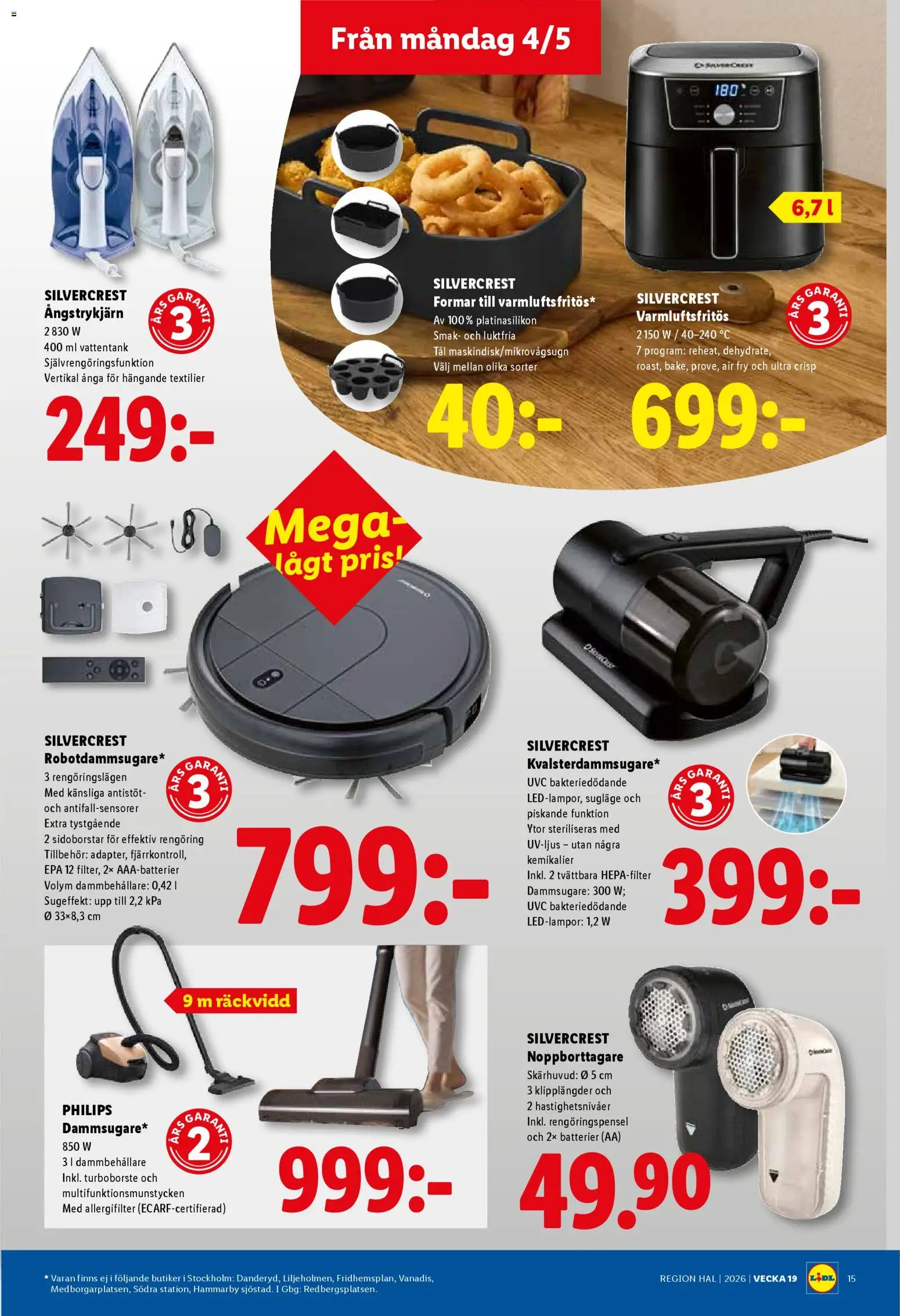 Lidl reklamblad aktuell från 04.05.2026 | Sida: 17 | Produkter: Batterier, Dammsugare