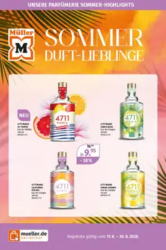 Müller Parfümerie-Highlights ab 17.08.2026 gültig
