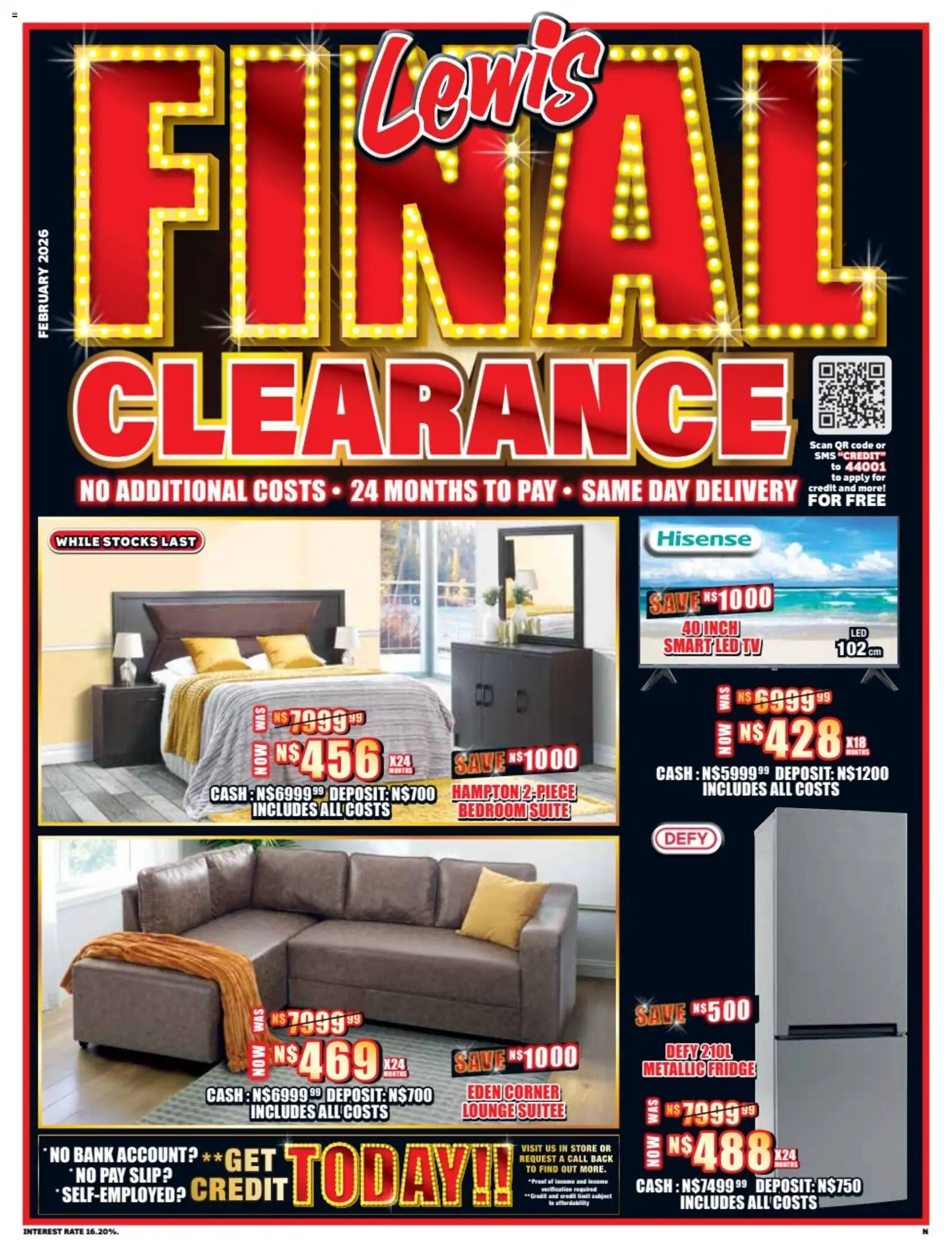 Lewis Stores - Namibia Specials (23/02/2026 - 12/04/2026) Online
