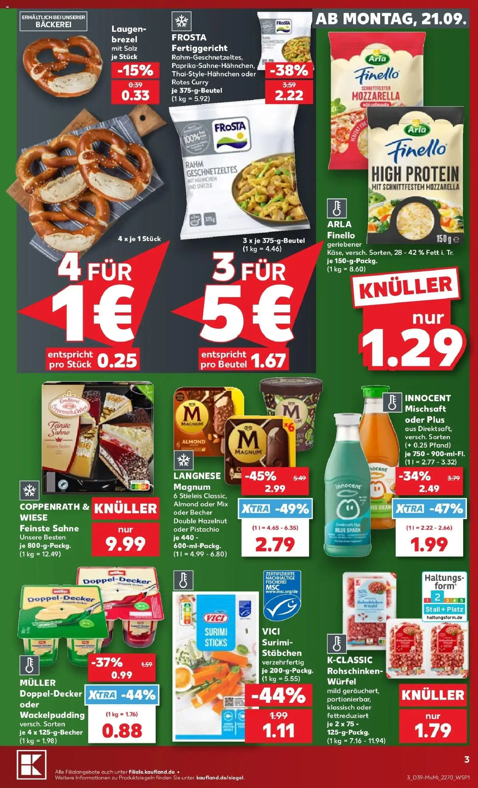 Prospekt Kaufland ab 21.09.2026 » Angebote Online zum Blättern | Seite: 3
