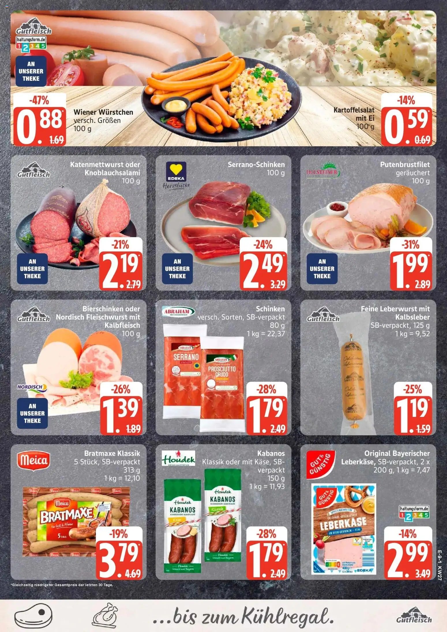 Edeka - EDEKA: Wochenangebote – gültig ab 28.06.2026 | Seite: 10 | Produkte: Wiener wurstchen, Theke, Meica, Kalbsleber