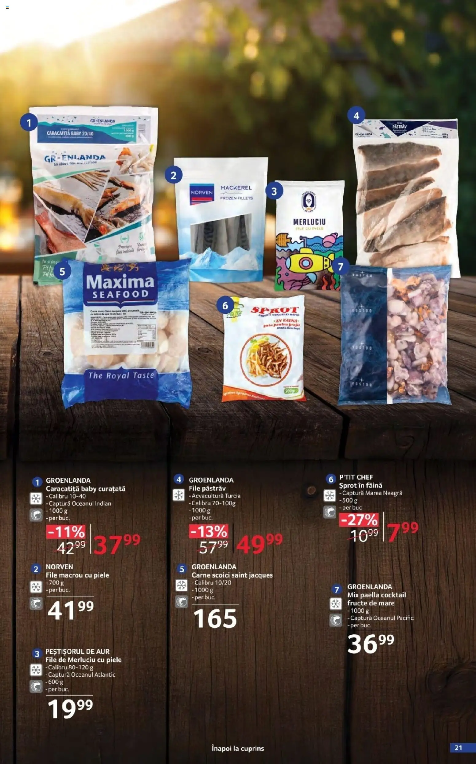 Noul catalog Selgros – valabil de la 17.04.2026 | Pagină: 21 | Produse: Făină, Cocktail, Fructe, Fructe De Mare