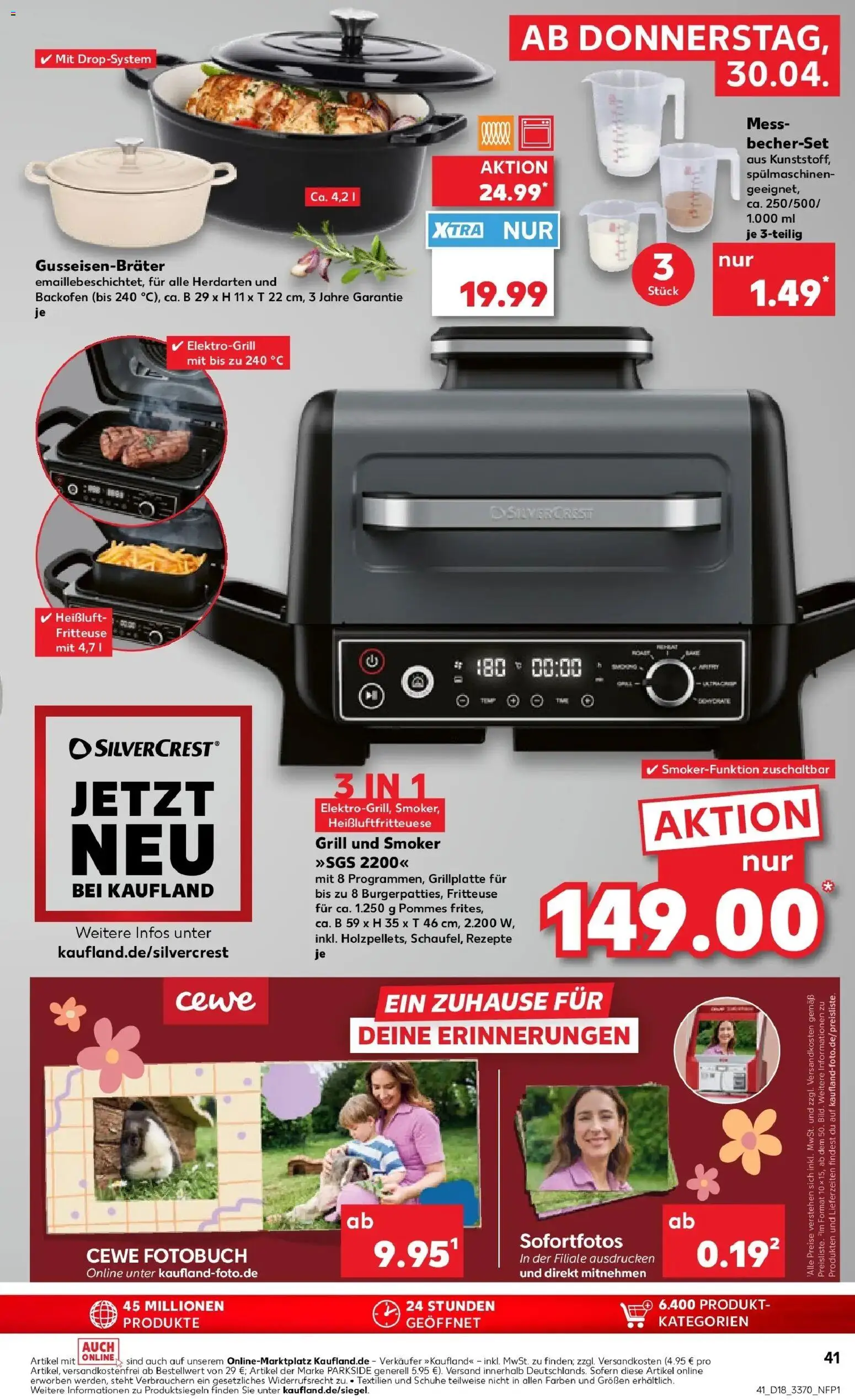Prospekt Kaufland ab 30.04.2026 » Angebote Online zum Blättern | Seite: 41 | Produkte: Grill, Pommes, Backofen, Fritteuse