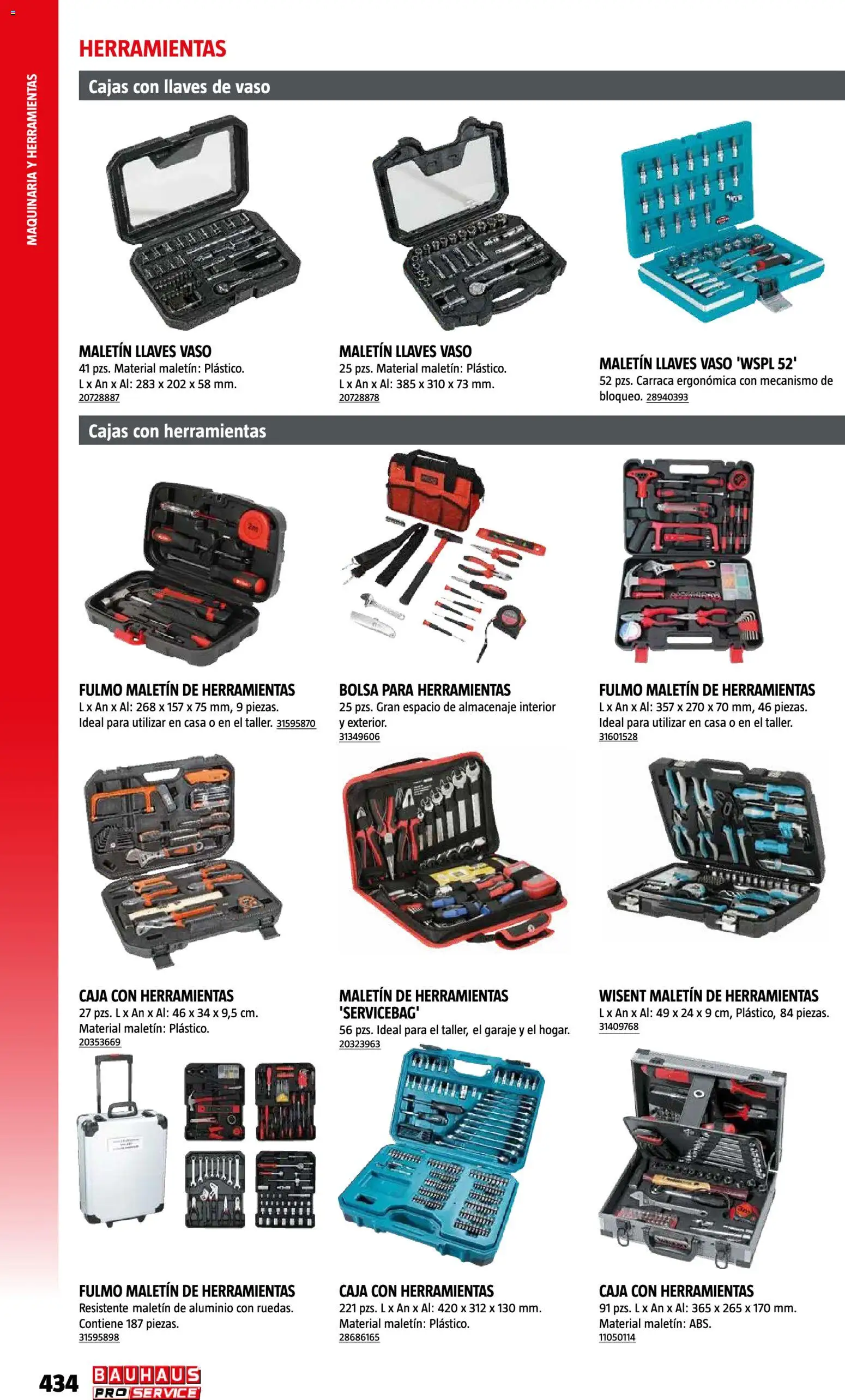 Bauhaus ProService │ válido desde el 11/05/2026 | Página: 434 | Productos: Herramientas, Bolsa, Almacenaje, Caja