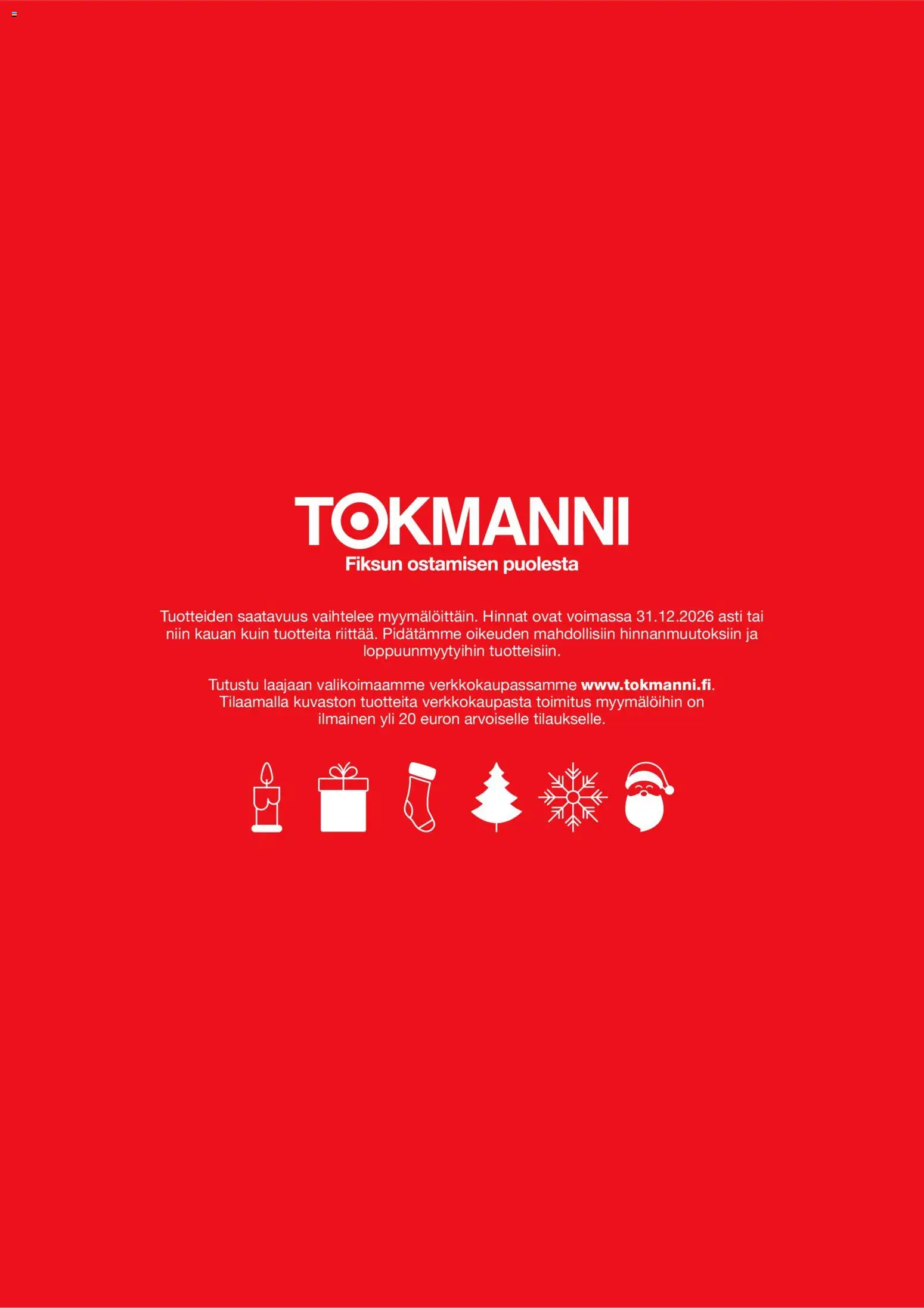 Tokmanni Joulukuvasto 2026 – voimassa 26/10/2026 alkaen | Sivu: 100