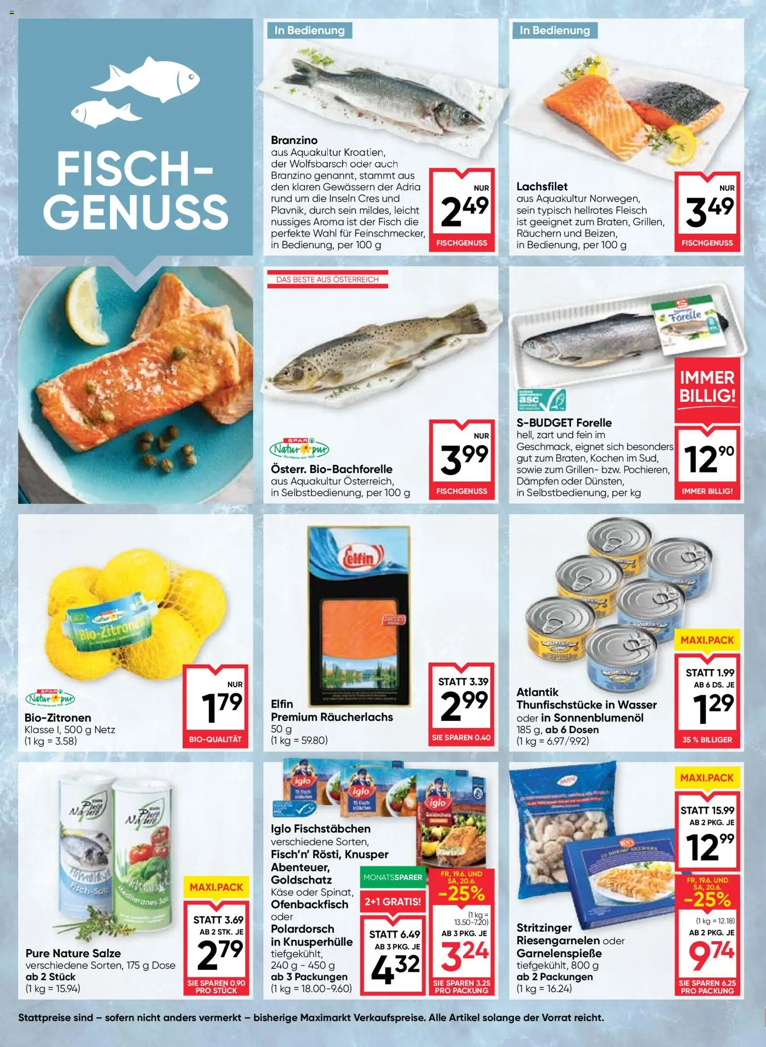 Maximarkt Flugblatt gültig ab 18.06.2026 | Seite: 6 | Produkte: Wasser, Käse, Fisch