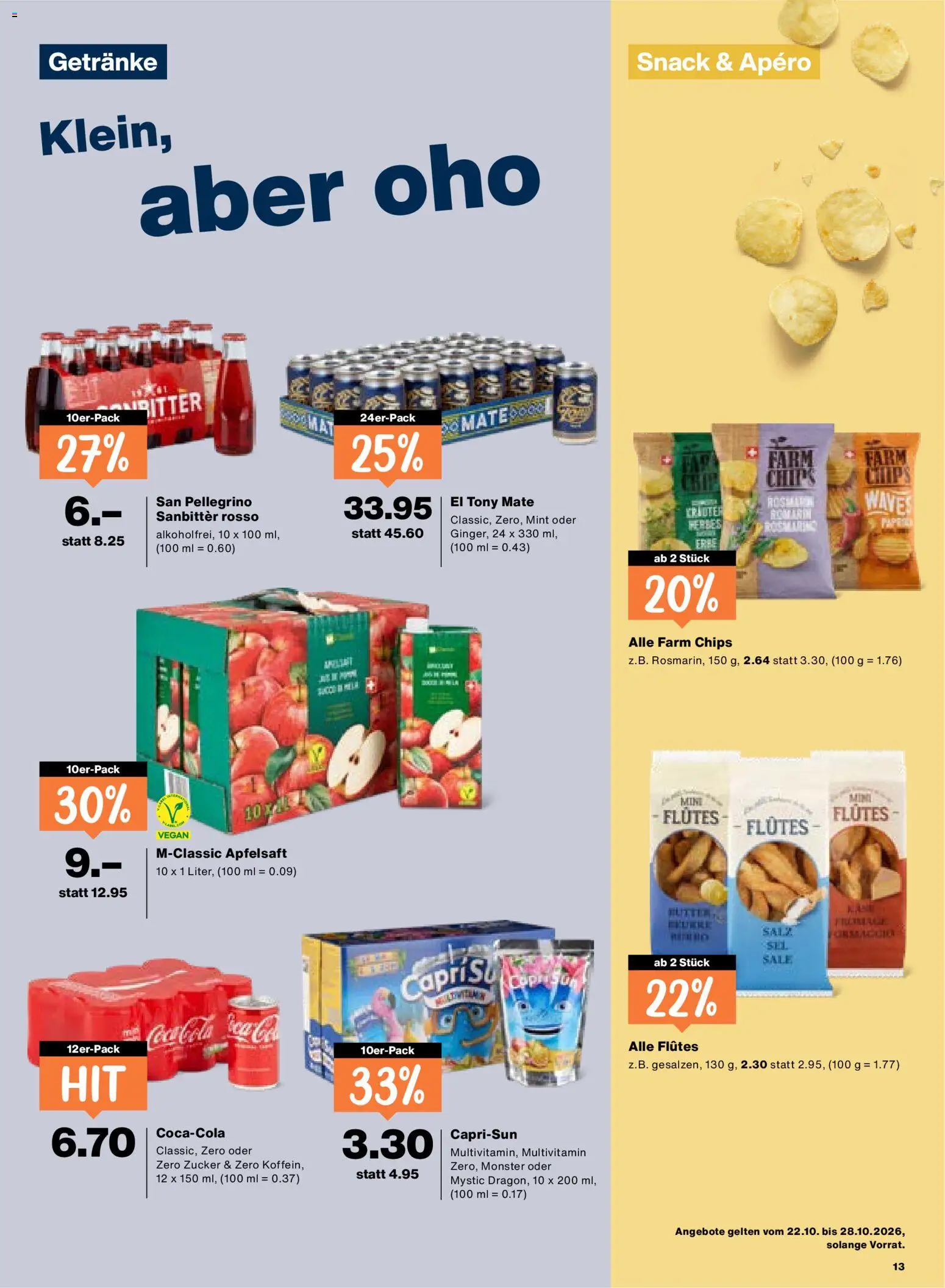 Migros aktionen – gültig ab 22.10.2026 | Seite: 13