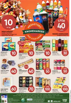 Forhåndsvisning av Coop Mega kundeavis gyldig fra 01.06.2026 | Side: 8 | Produkter: Pizza, Nøtter, Smågodt, Iste