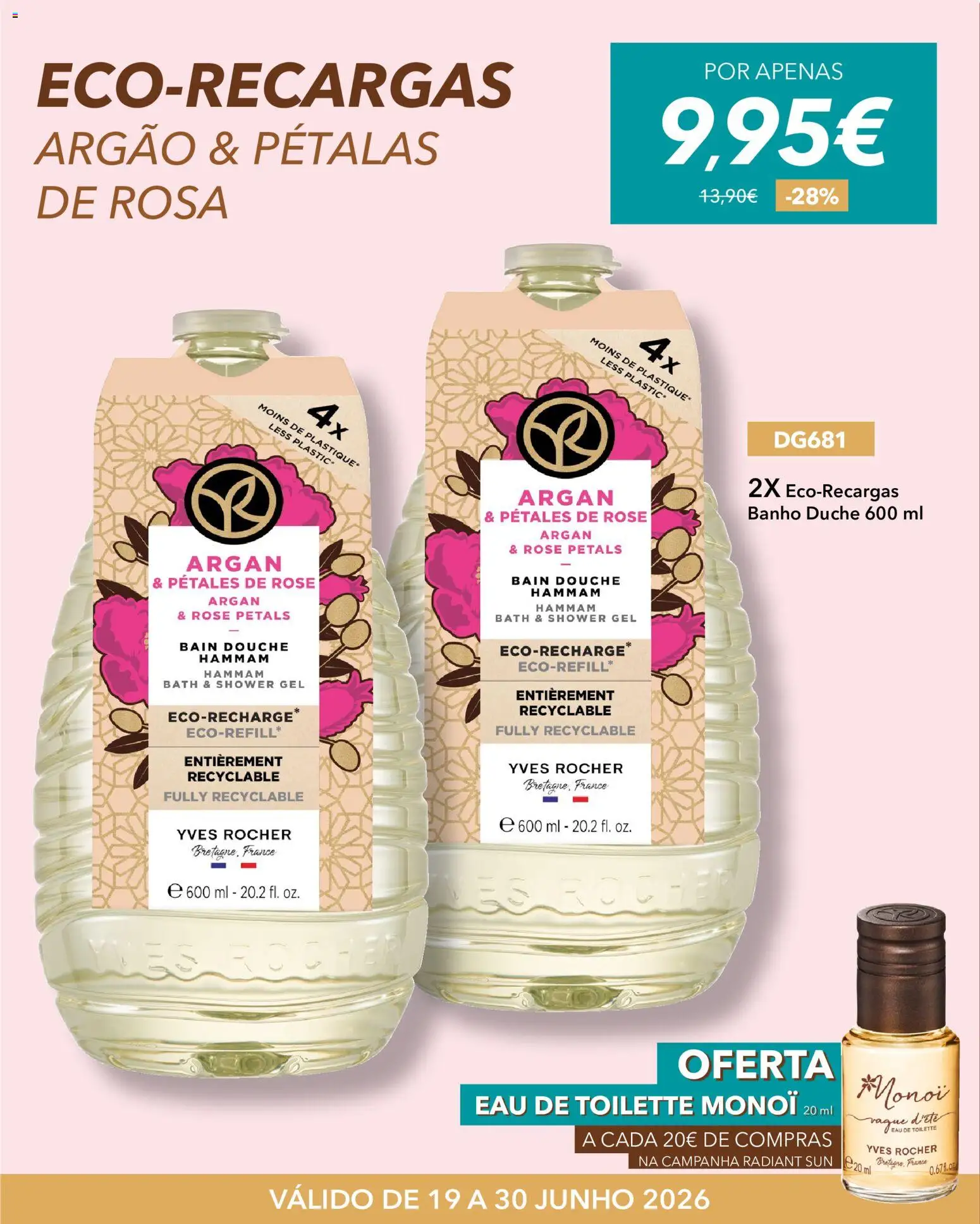 Yves Rocher Radiant sun │ válido de 19/06/2026 | Página: 12 | Produtos: Eau de toilette, Banho