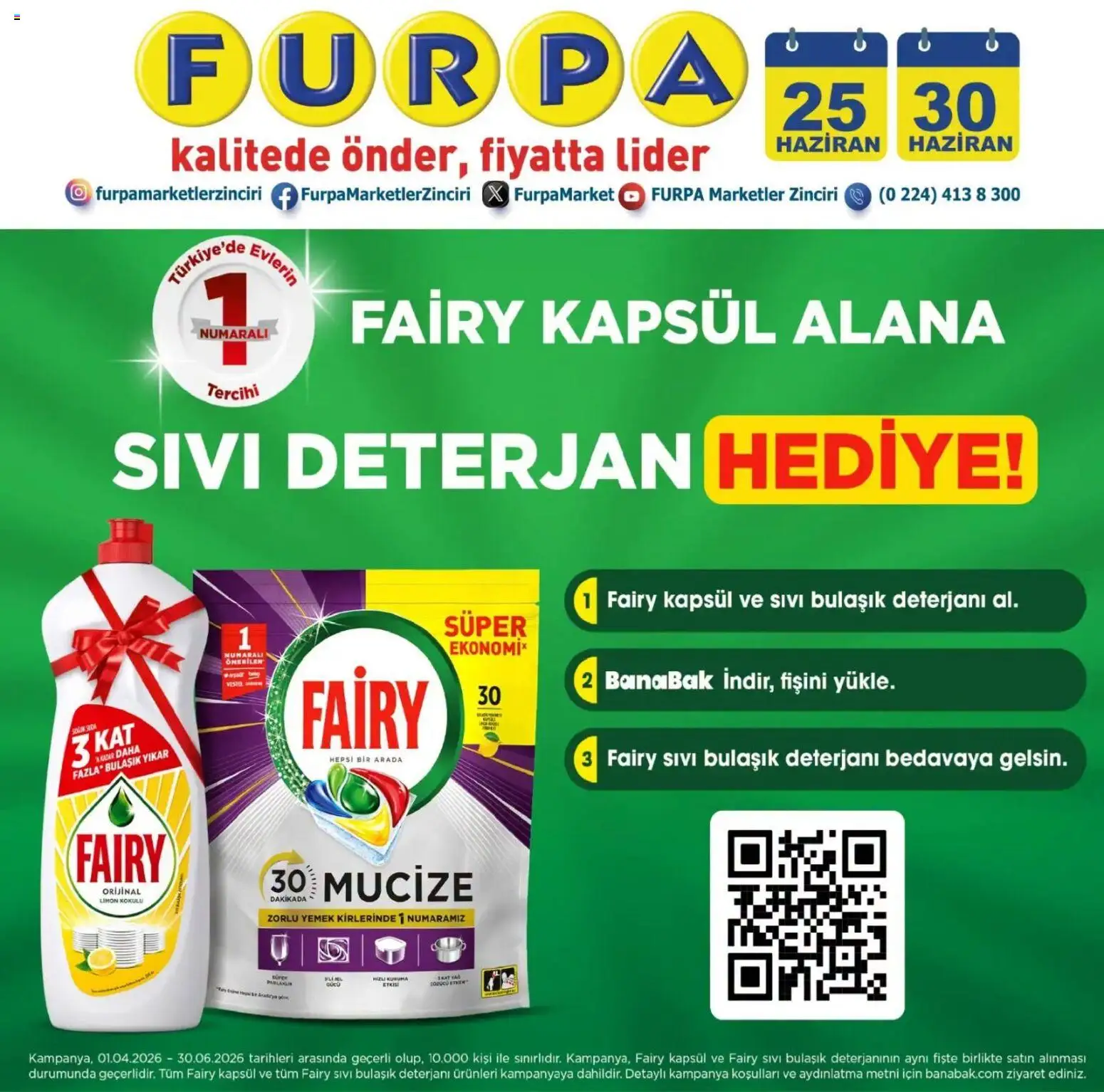 Furpa Katalog - 25 Haziran 2026 tarihinden itibaren geçerlidir | Sayfa: 6 | Ürünler: Deterjan, Bulaşık deterjanı, Limon