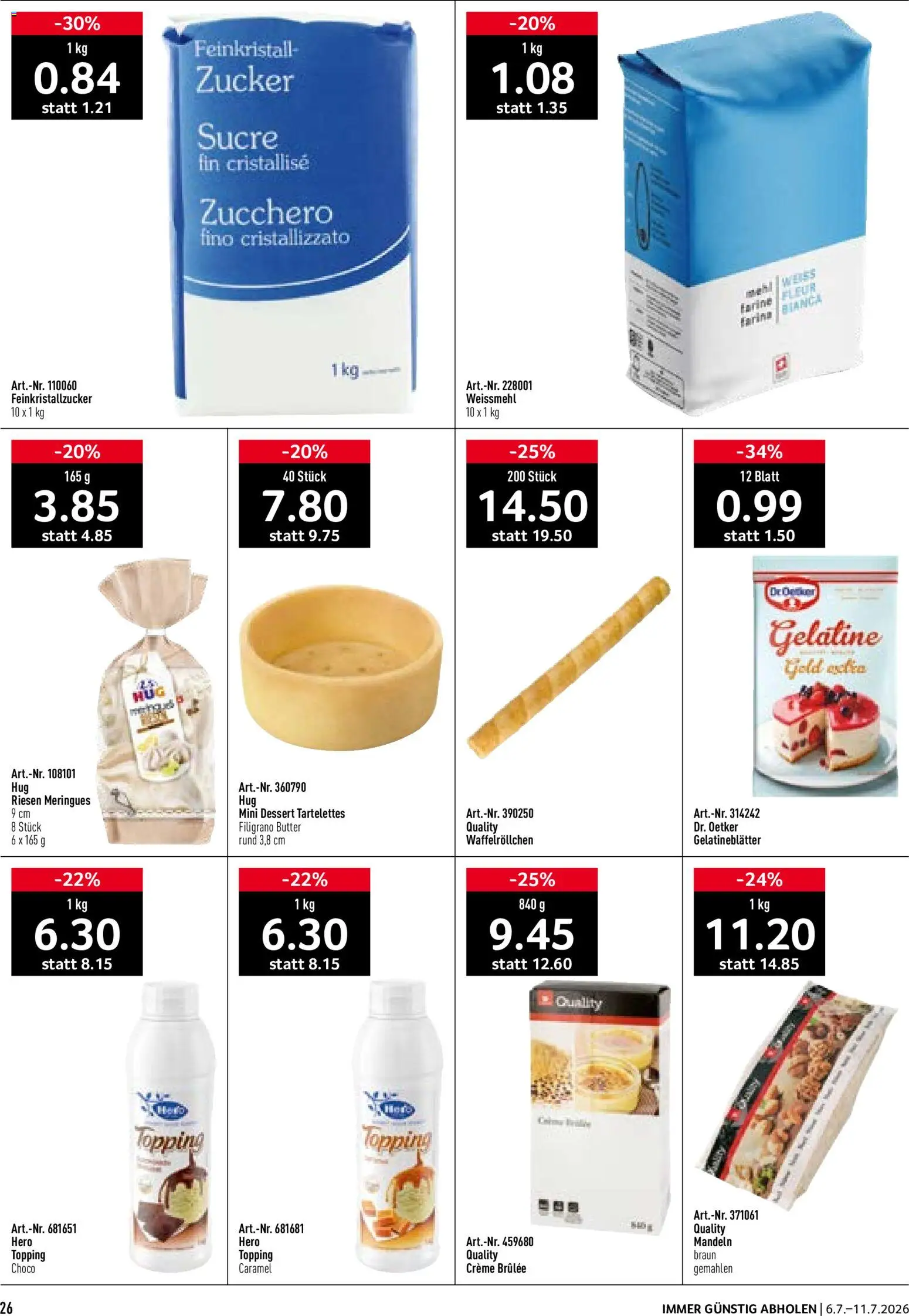 🛍️ Prodega aktionen ab 06.07.2026 » Entdecken Sie exklusive Rabatte und sparen Sie noch heute! 💰 | Schweiz