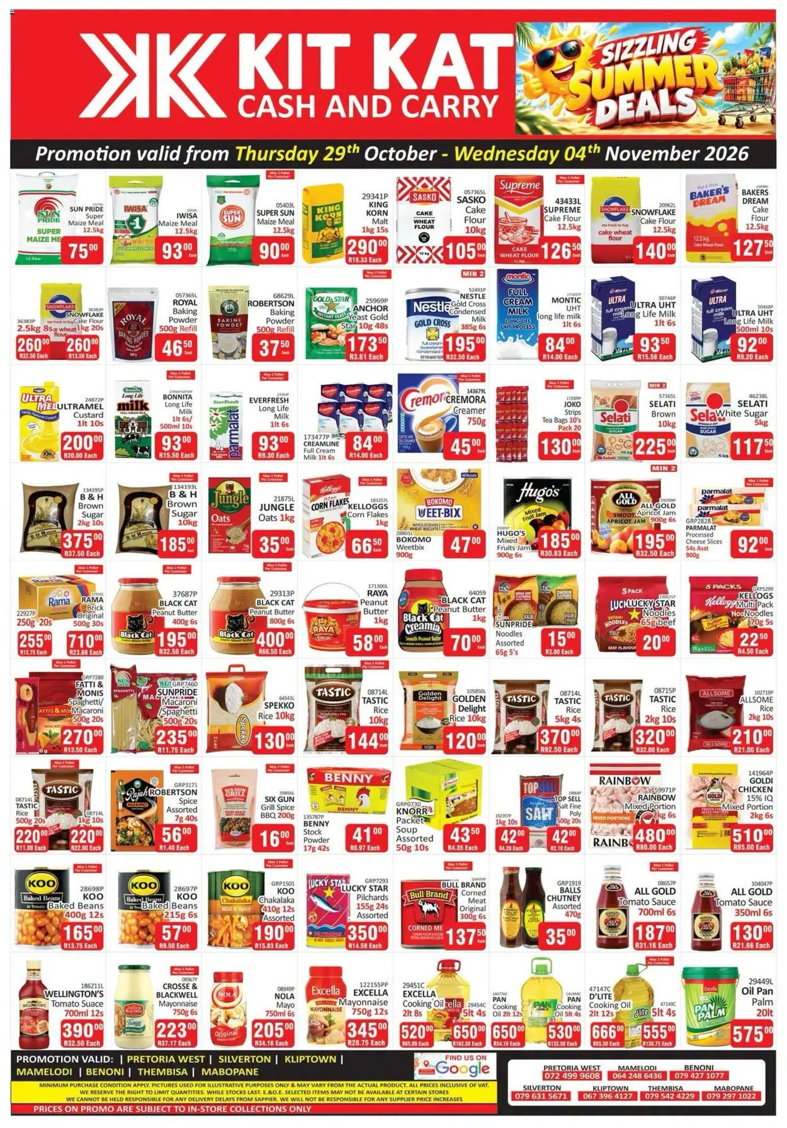 New KIT KAT Cash & Carry catalogue – valid from 29/10/2026 | Page: 2 | Products: Chutney, Flakes, Spaghetti, Mayonnaise