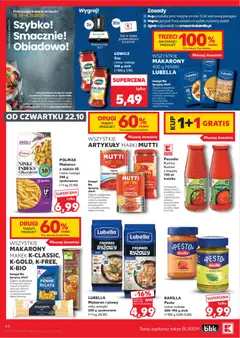 Pogląd oferty "LUBELLA Makaron ryżowy nitki, wstążki, Makaron ryżowy nitki, wstążki 200 g opakowanie" - ważna od 22.10.2026 | Strona: 44