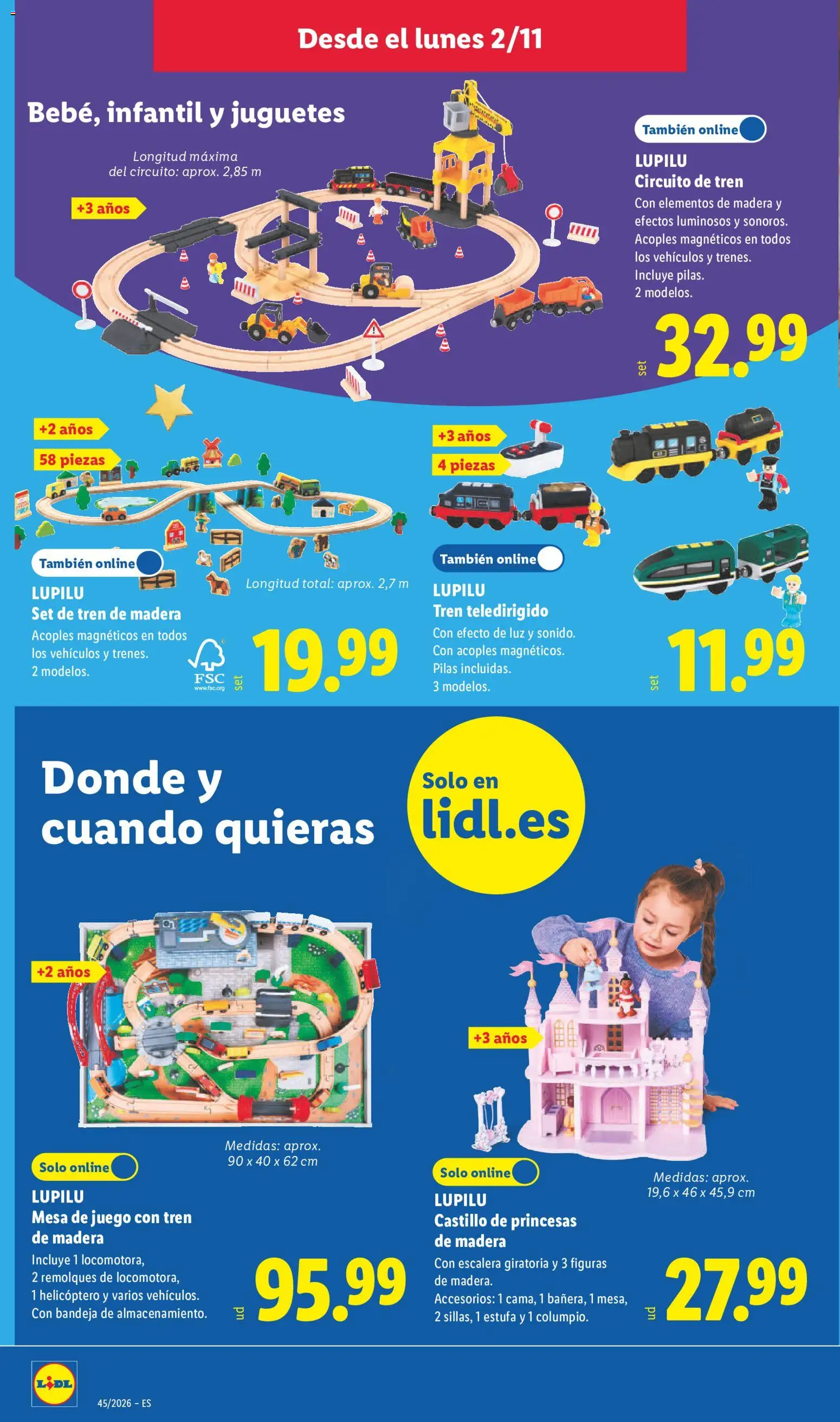 Lidl folleto de bazar │ válido desde el 02/11/2026 | Página: 6 | Productos: Juguetes, Bandeja, Mesa