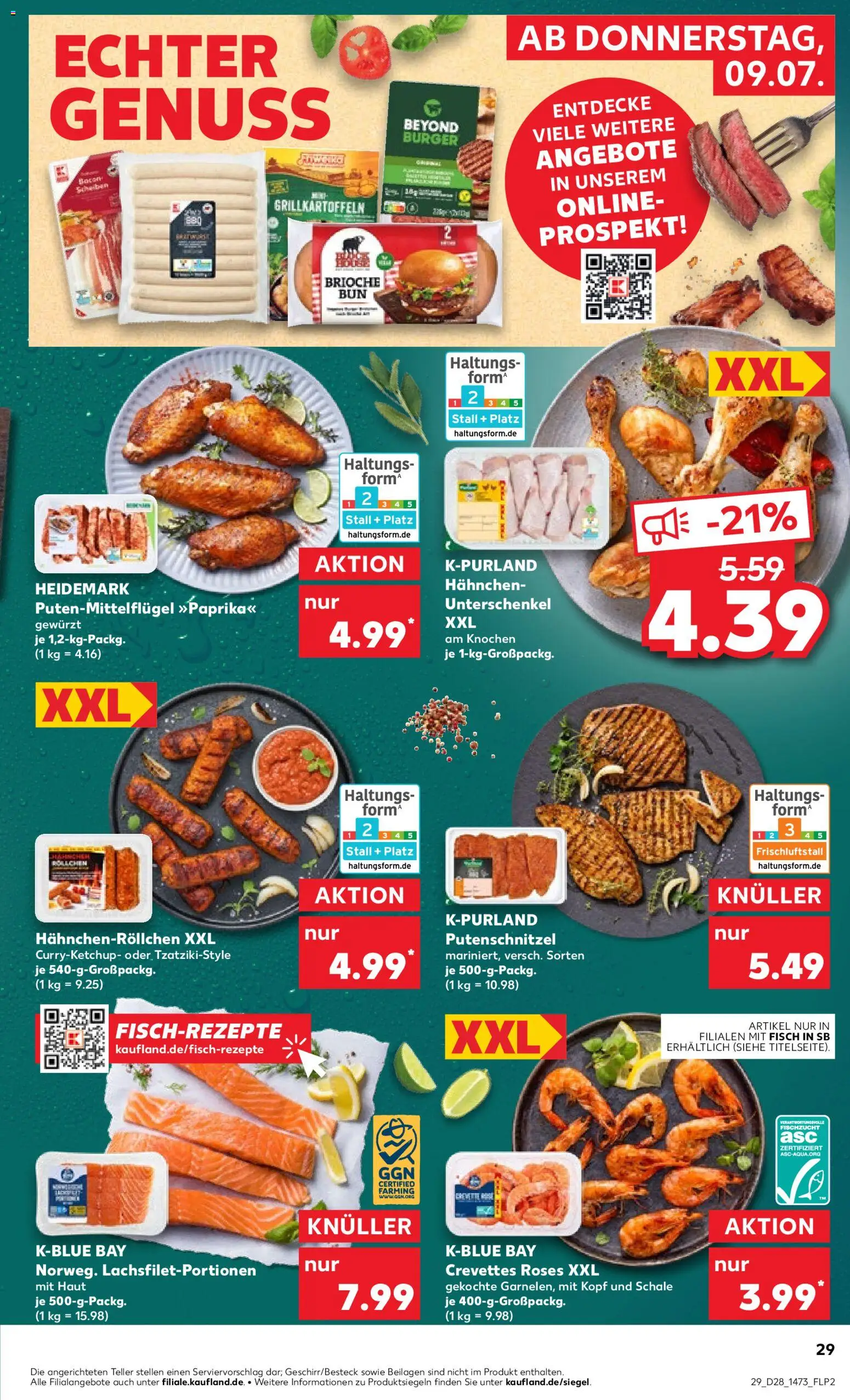 Kaufland Německo leták - Rostock od 09.07.2026 | Strana: 29 | Produkty: Burger, Forma