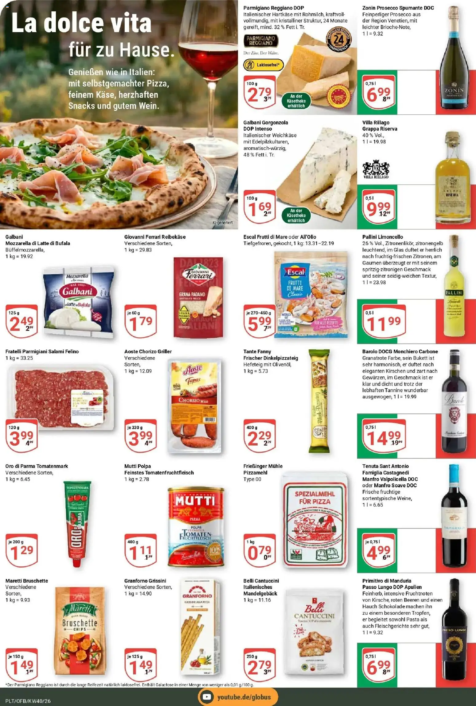 Globus Prospekt Plattling (ab 28.09.2026) » Angebote online | Seite: 16 | Produkte: Mühle, Oro di parma, Kirschen, Pizza