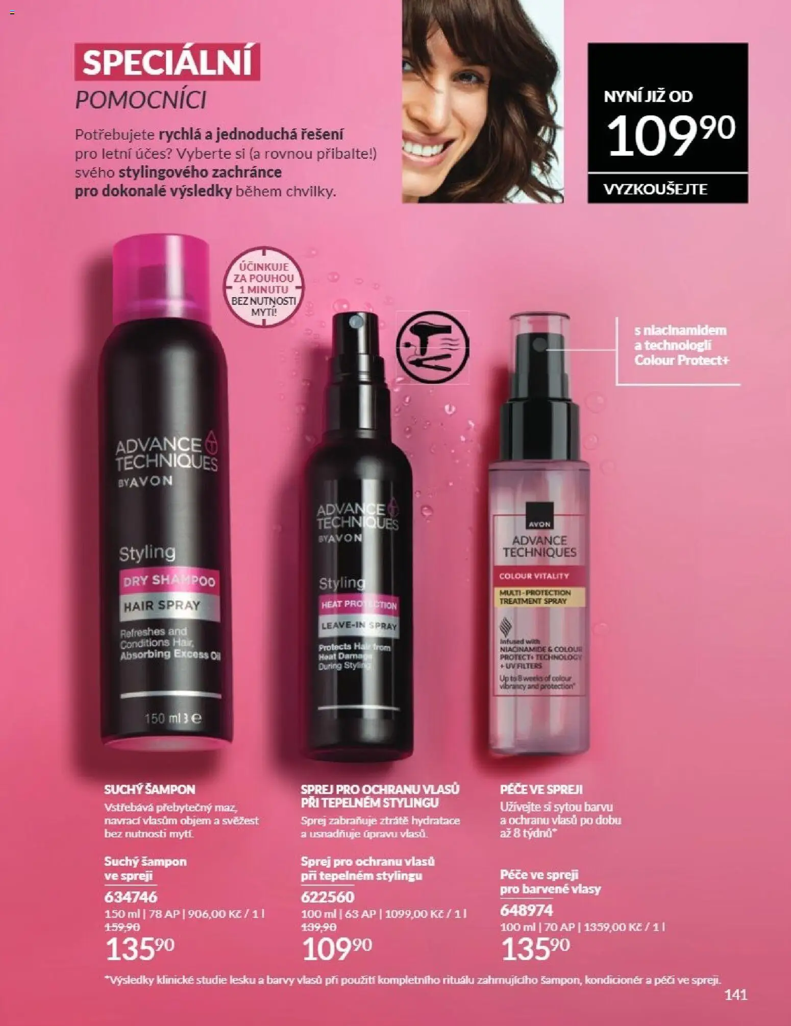 Avon Katalog 07/2026 od 01.07.2026 | Strana: 141 | Produkty: Suchý šampon, Barvy, Šampon, Kondicionér