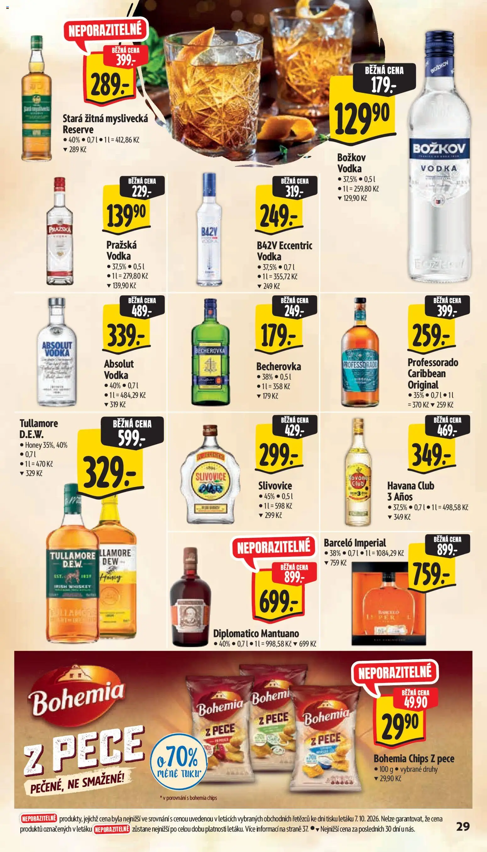 Albert leták - Hypermarket - Znojmo od 14.10.2026 | Strana: 48 | Produkty: Vodka Božkov, Rum, Diplomatico, Diplomático Mantuano