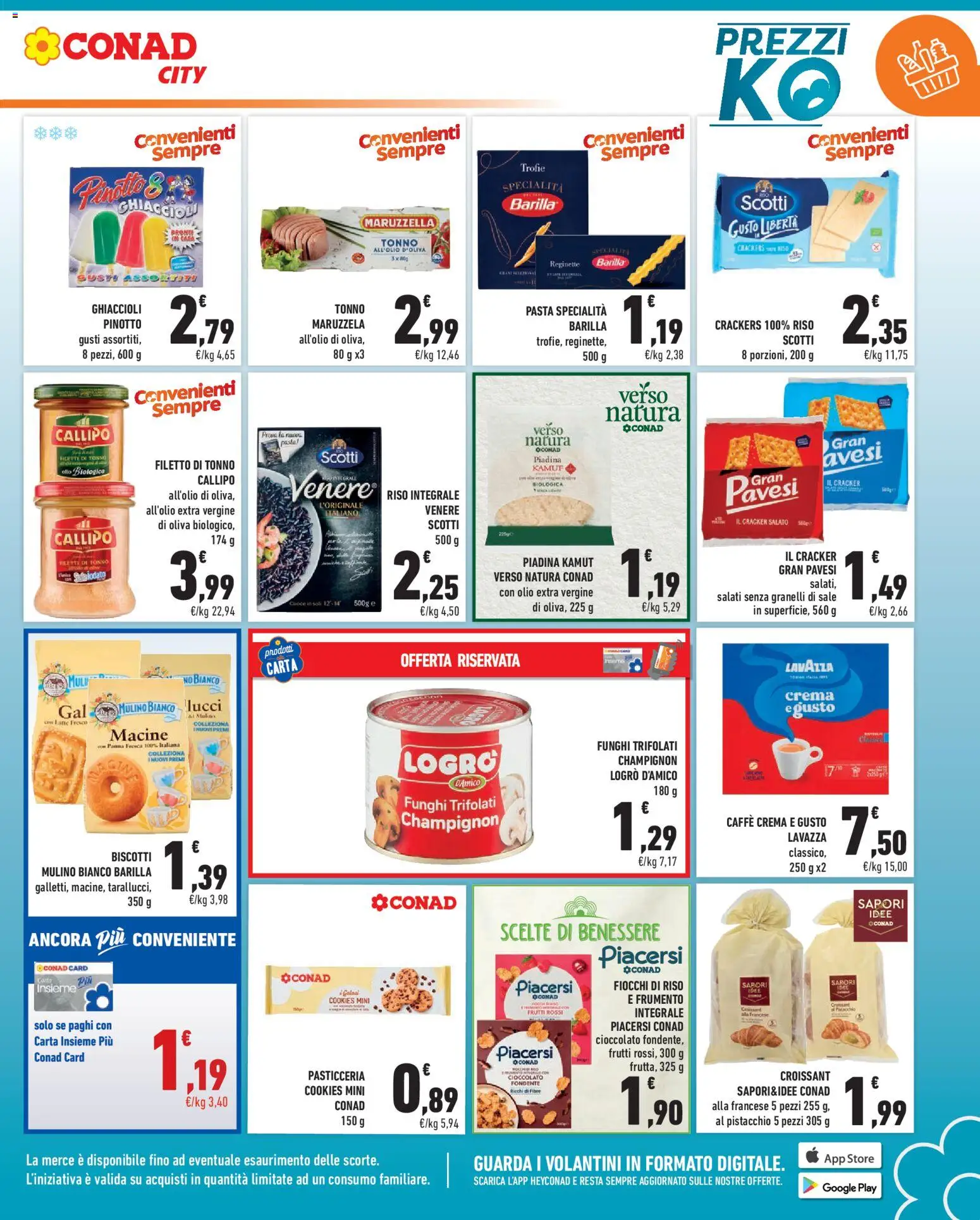 Volantino Conad del 03/07/2026 | Pagina: 3 | Prodotti: Pasta, Crackers, Piadina, Tonno