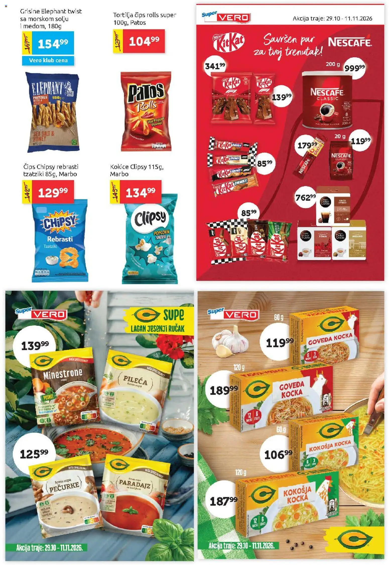 SuperVERO katalog - važi od 29.10.2026 | Strana: 15 | Proizvode: Pečurke, Tortilja, Supe, Nescafé