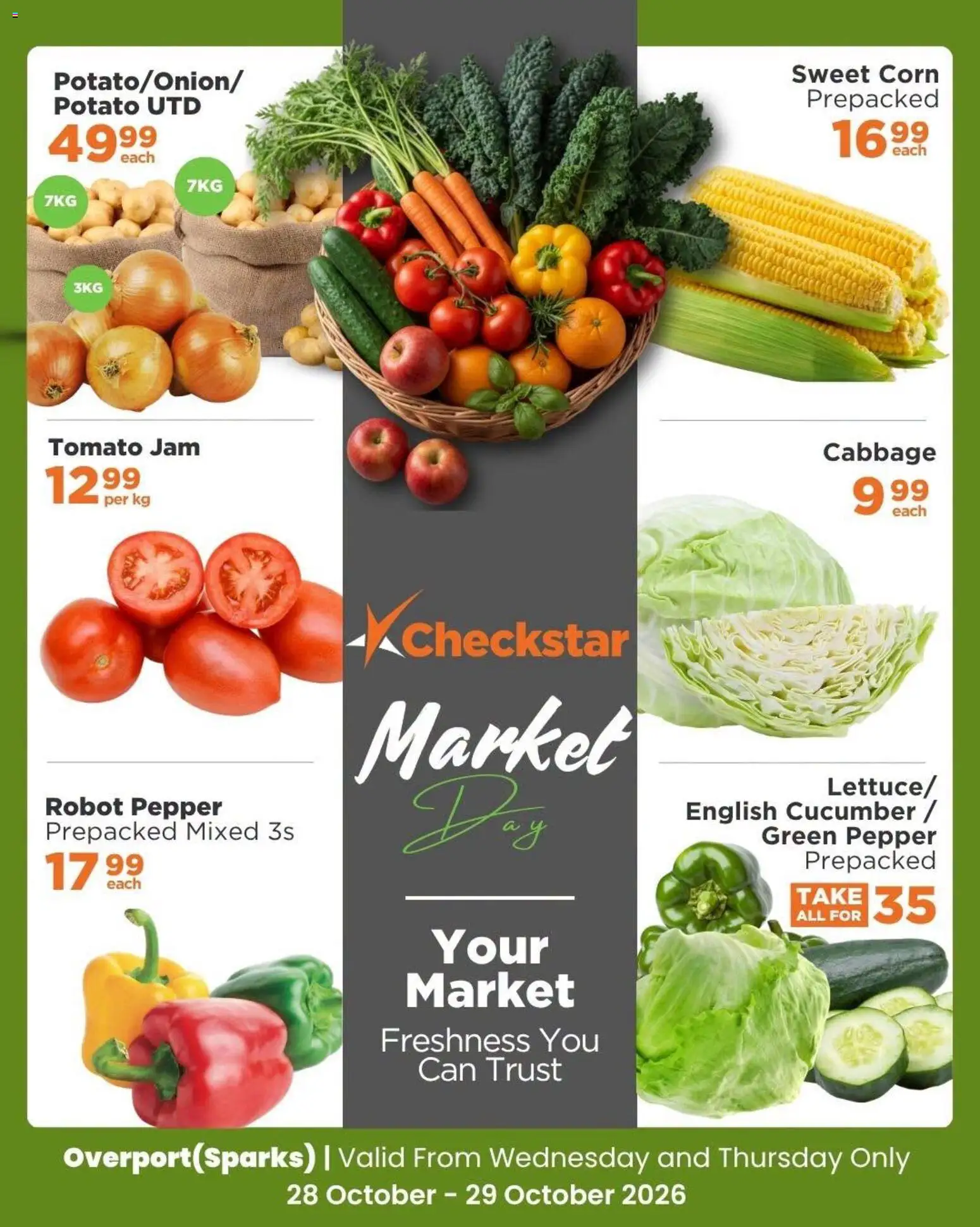 New Check Star catalogue – valid from 28/10/2026 | Page: 1 | Products: Corn, Jam, Pepper