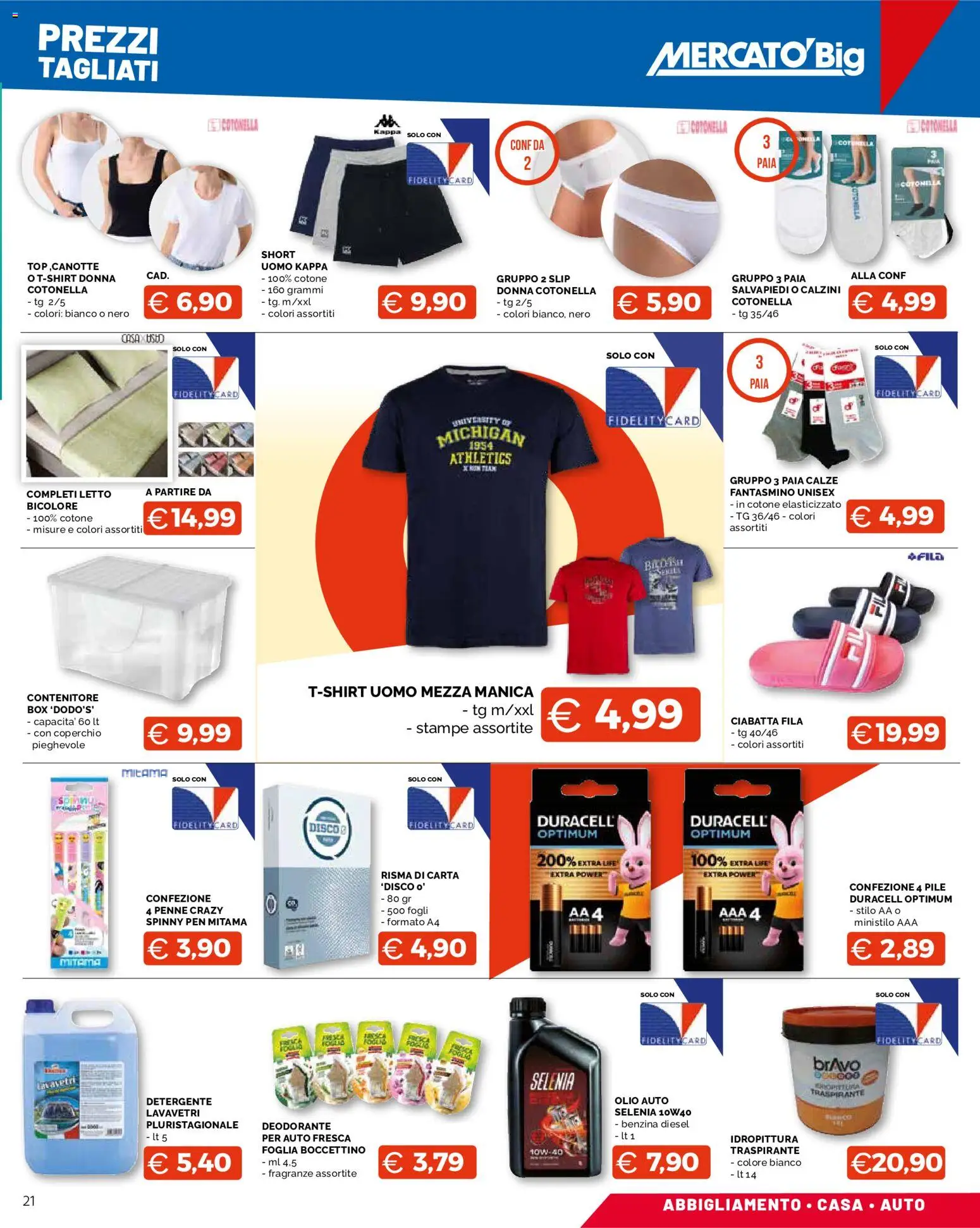 Volantino Mercatò del 25.05.2026 | Pagina: 21 | Prodotti: Pile, Deodorante, Contenitore, Penne