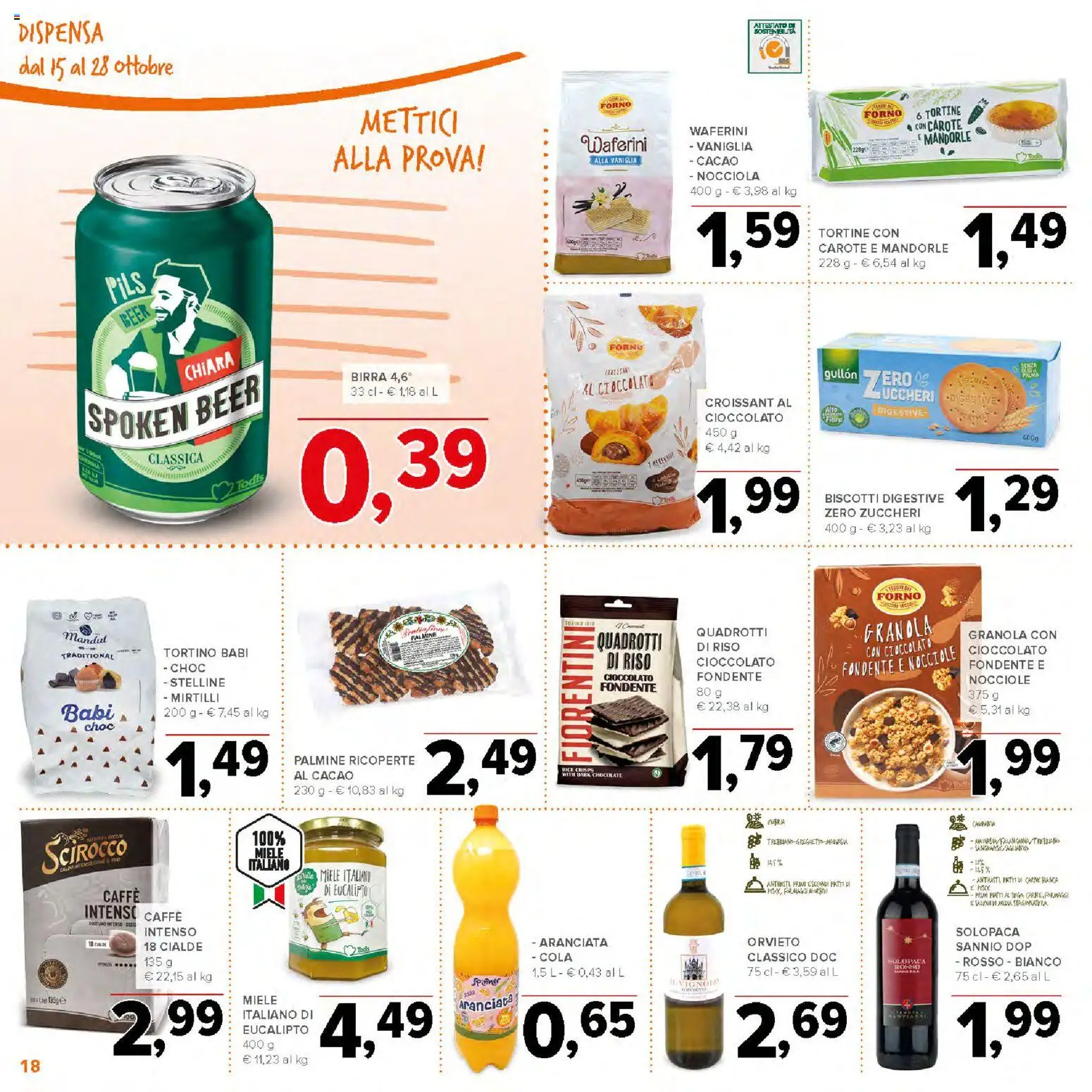 Volantino Todis del 15/10/2026 | Pagina: 18