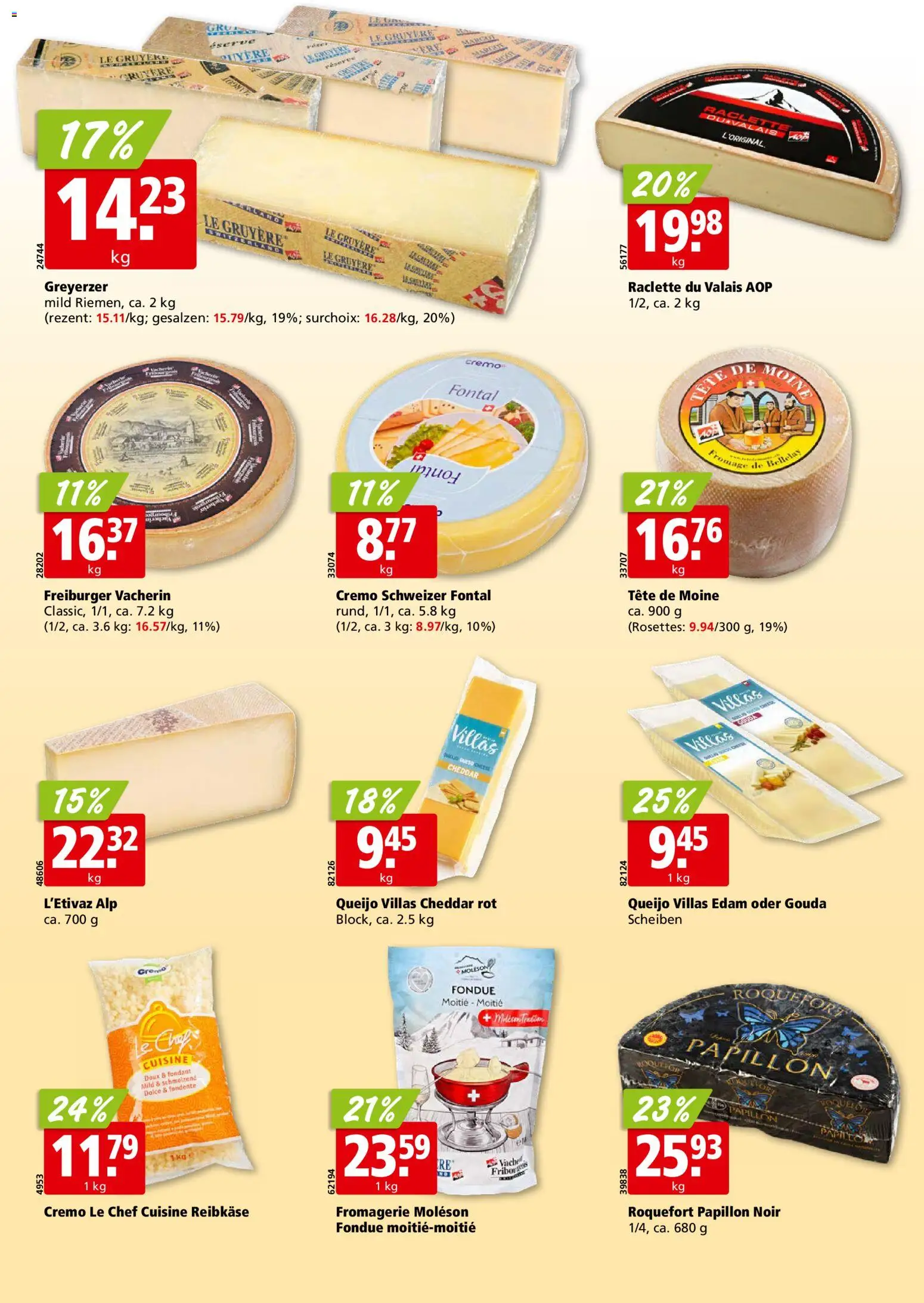 Aligro aktionen Chavannes, Matran, Genf, Sitten – gültig ab 25.05.2026 | Seite: 16 | Produkte: Gouda, Raclette, Fondue