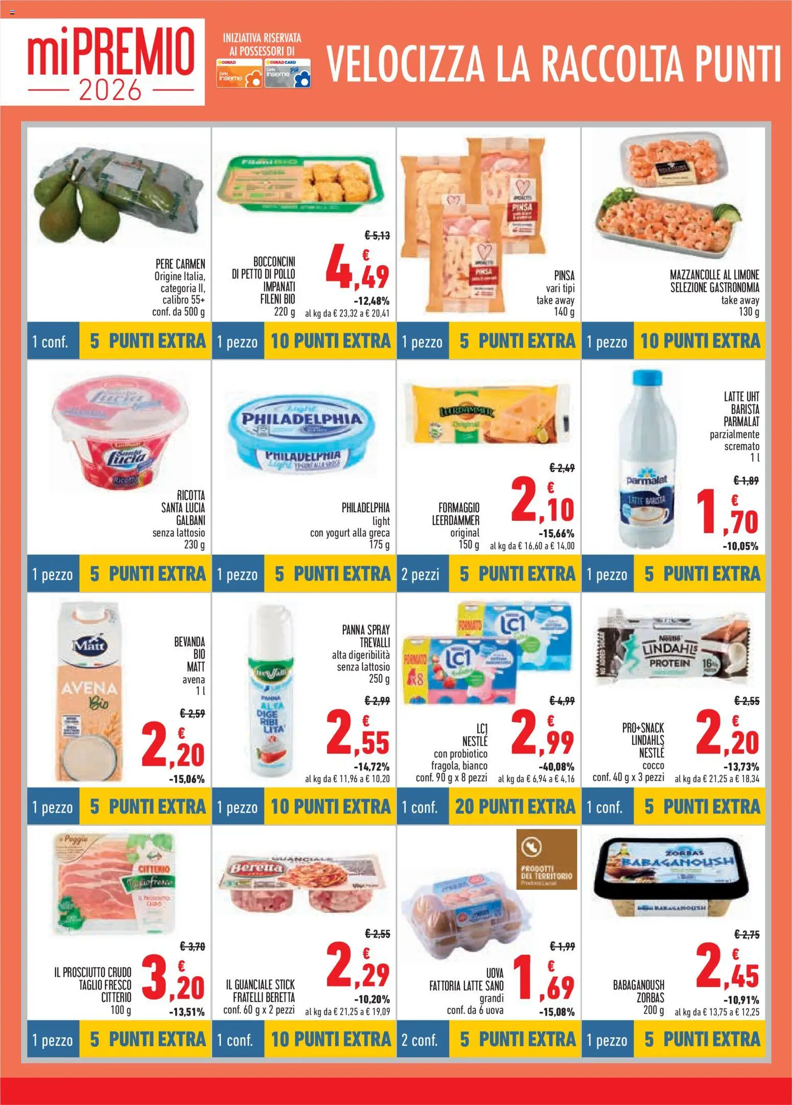 Volantino Conad del 15/07/2026 | Pagina: 8 | Prodotti: Yogurt, Formaggio, Limone, Guanciale