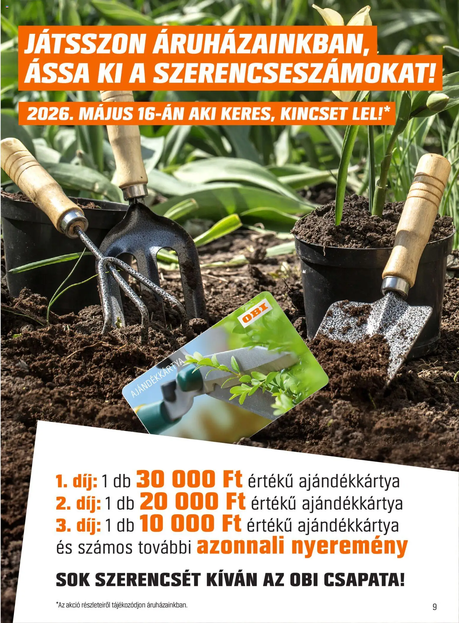 OBI akciós ujság - amely érvényes a következő dátumtól: 07.05.2026 | Oldal: 9