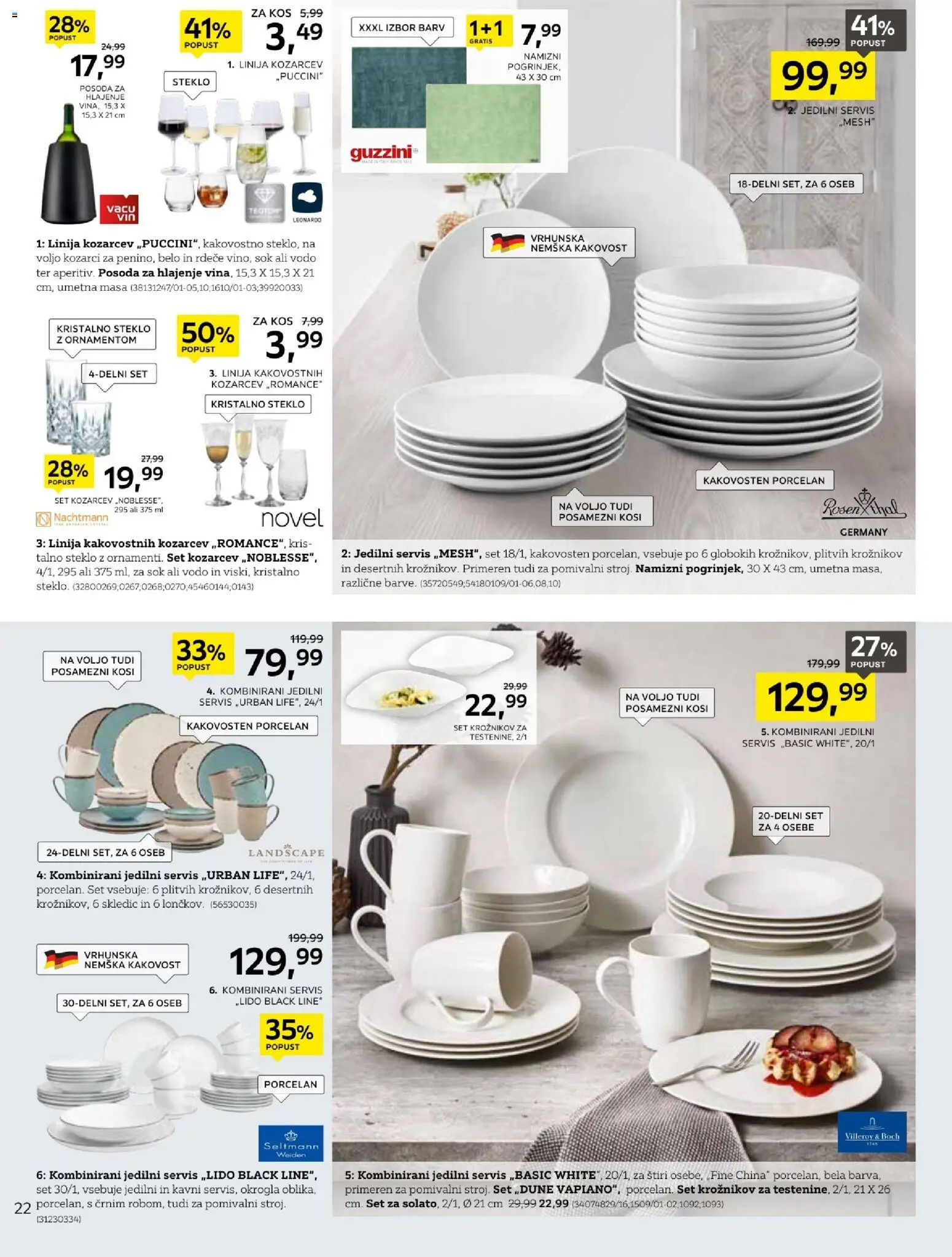Novi XXXL Lesnina katalog ponudbe – veljaven od 07.04.2026 | Stran: 22 | Izdelki: Kos, Sok