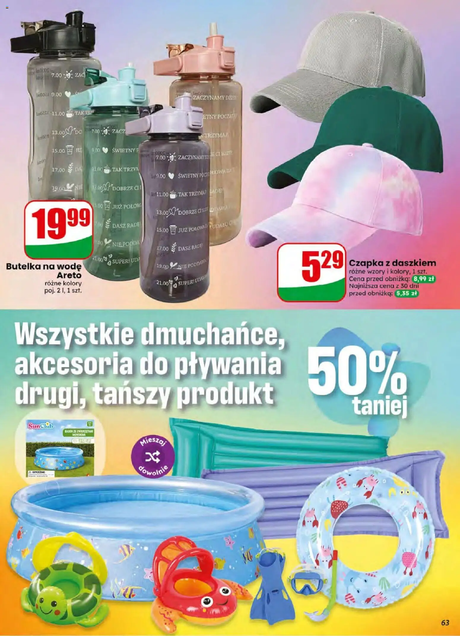 Dino gazetka od 08.07.2026 | Strona: 63 | Produkty: Czapka, Basen